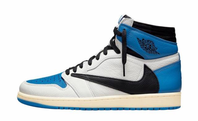 Travis scott x fragment x air jordan 1 high og military blue
