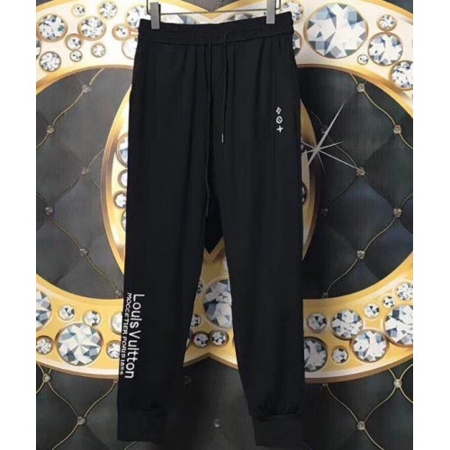 Louis Vuitton Logo Pants Black