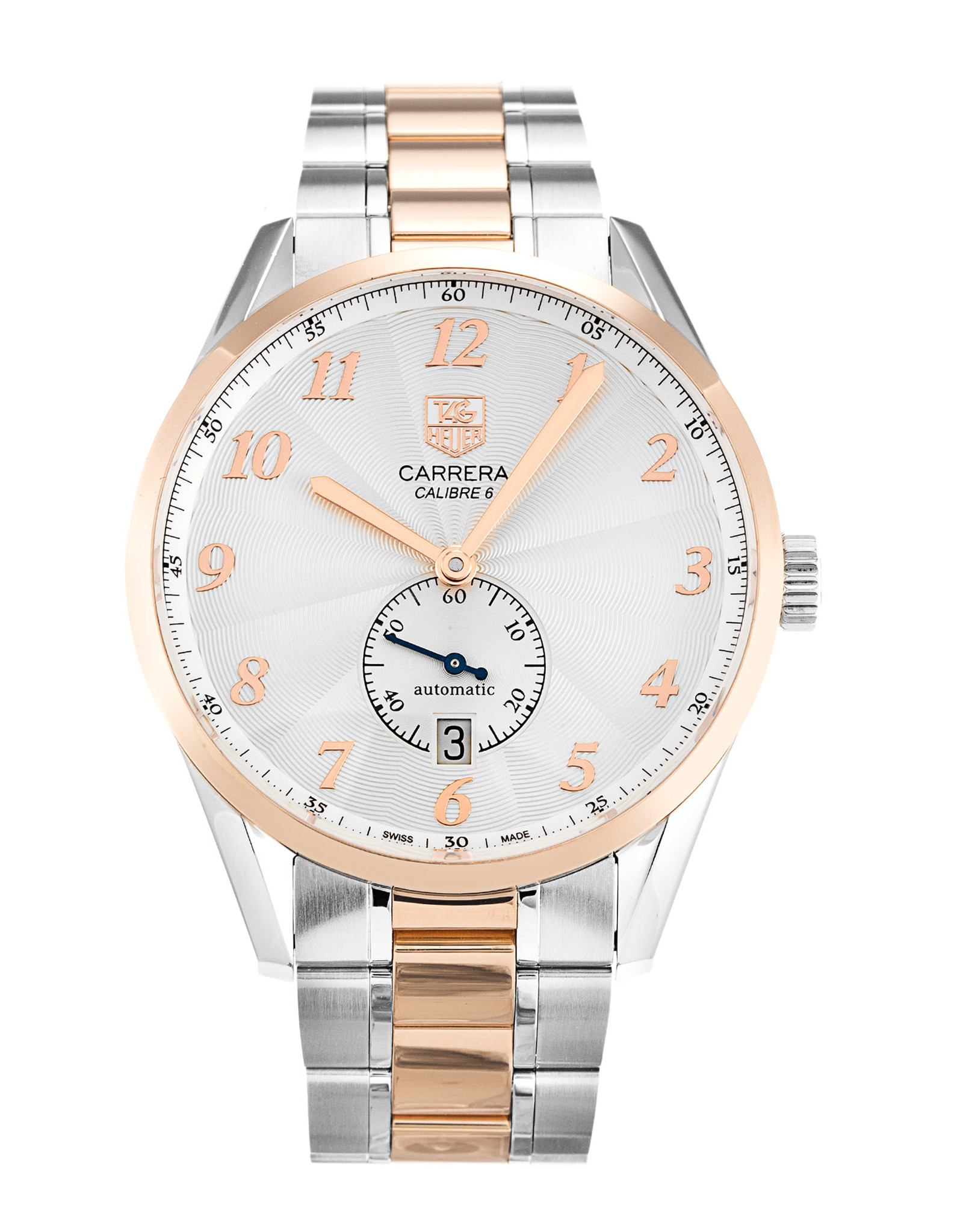 Carrera WAS2151.BD0734 Yellow Gold Case Number Markers 39MM