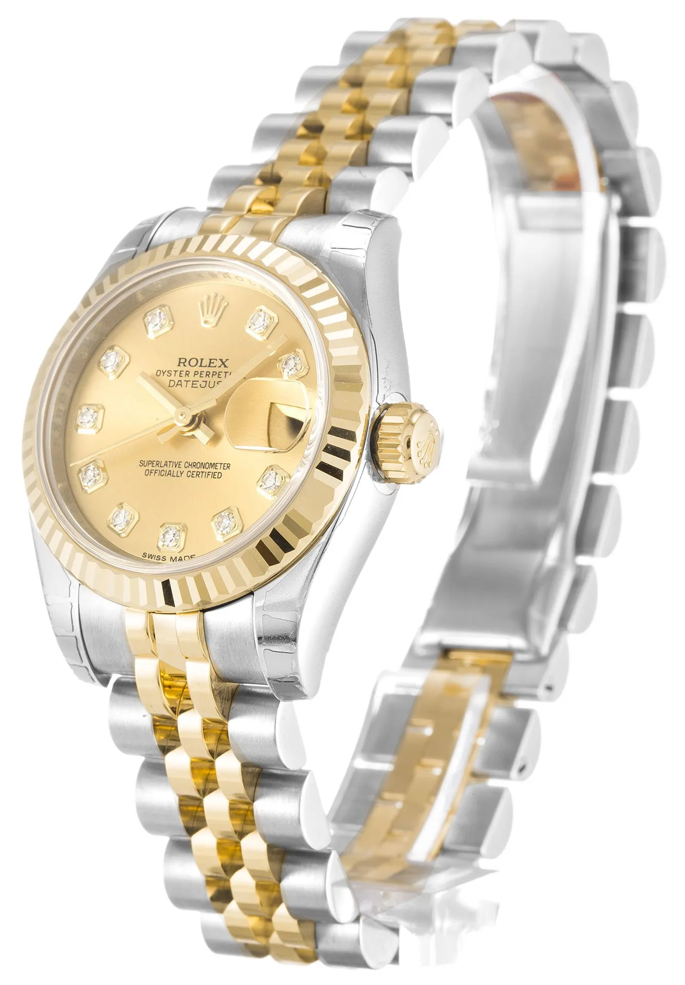 Datejust Lady Champagne Diamond Dial 179173