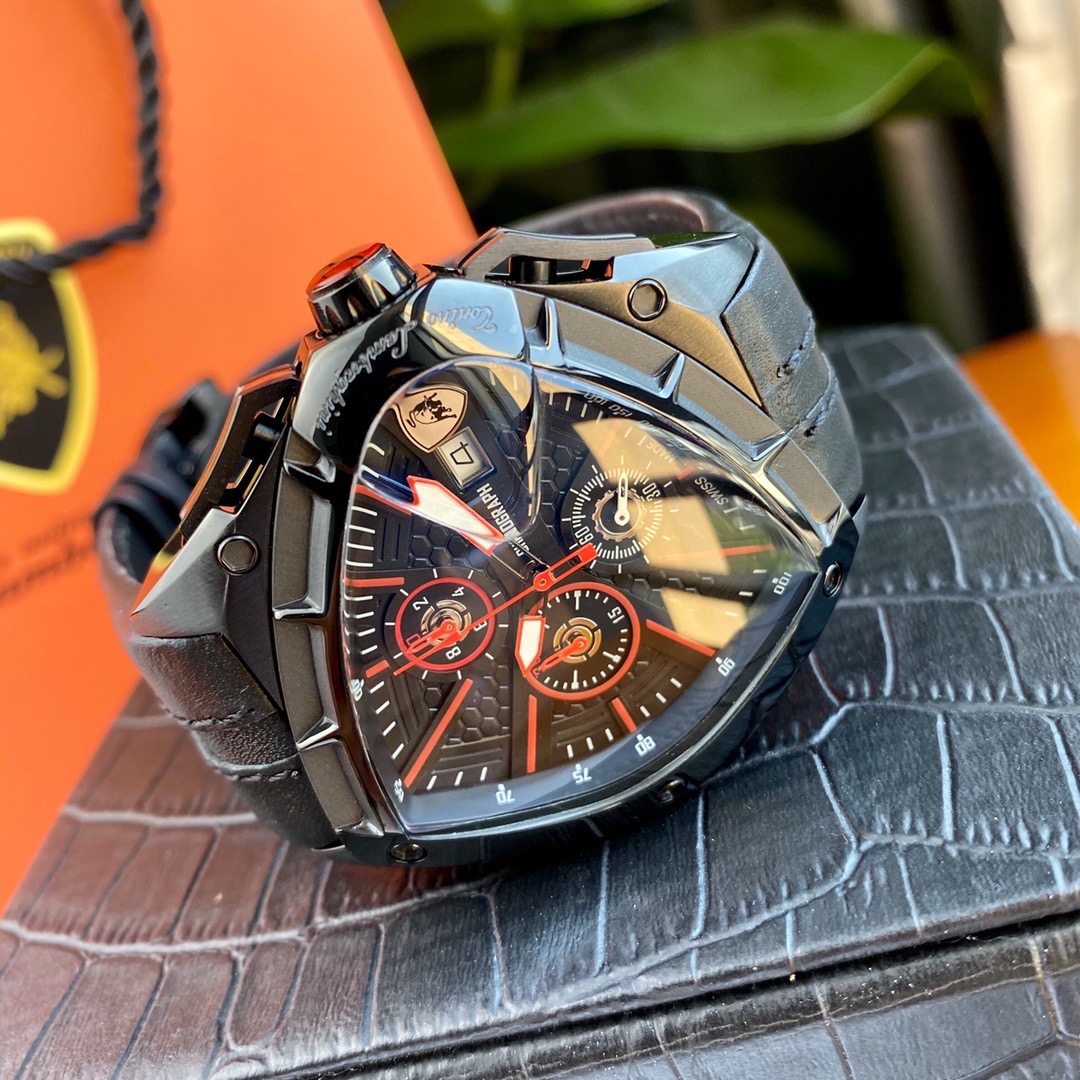 Tonino Lamborghini New Spyder Chronograph Black / red