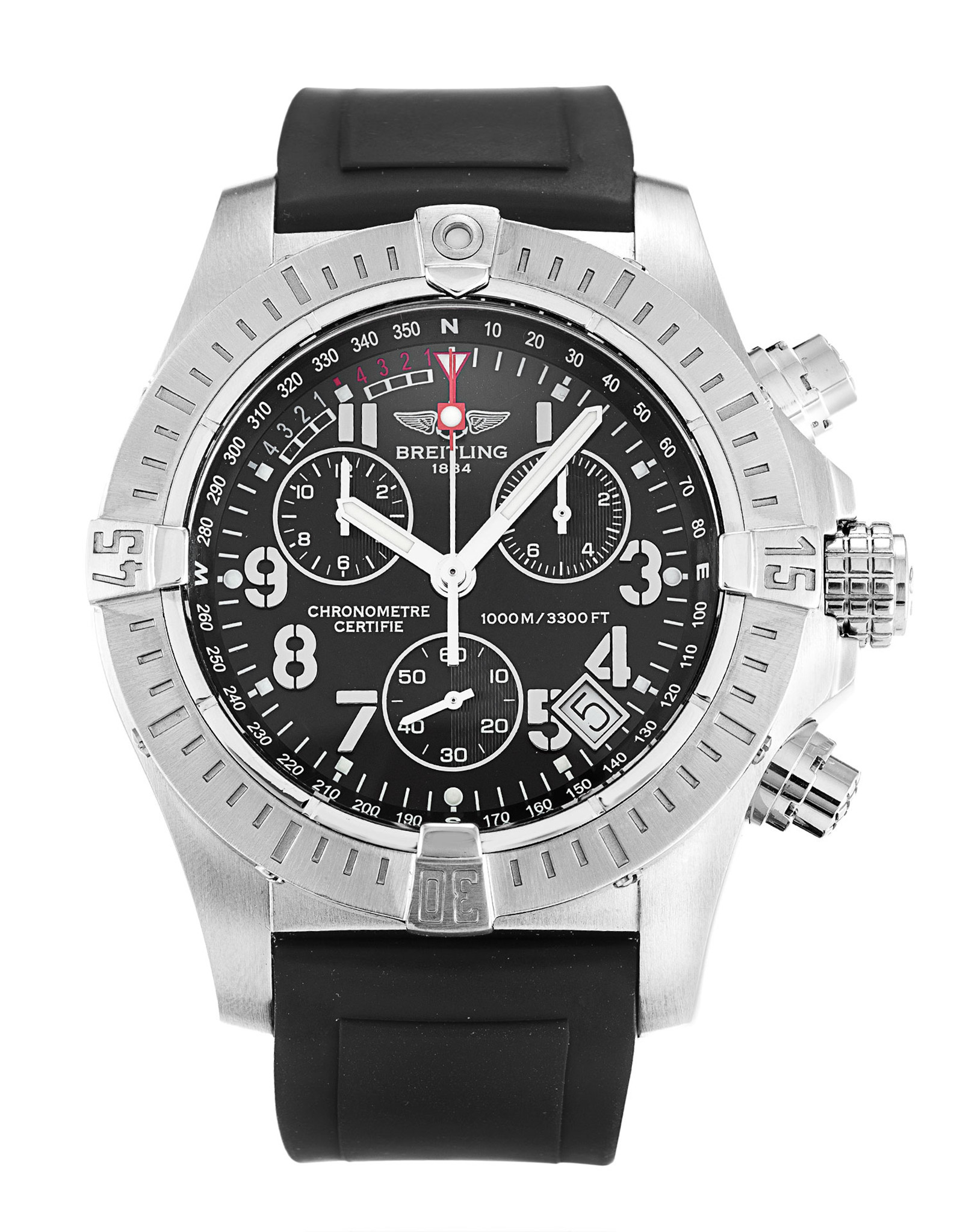 Avenger Seawolf Black Dial Number Markers A73390