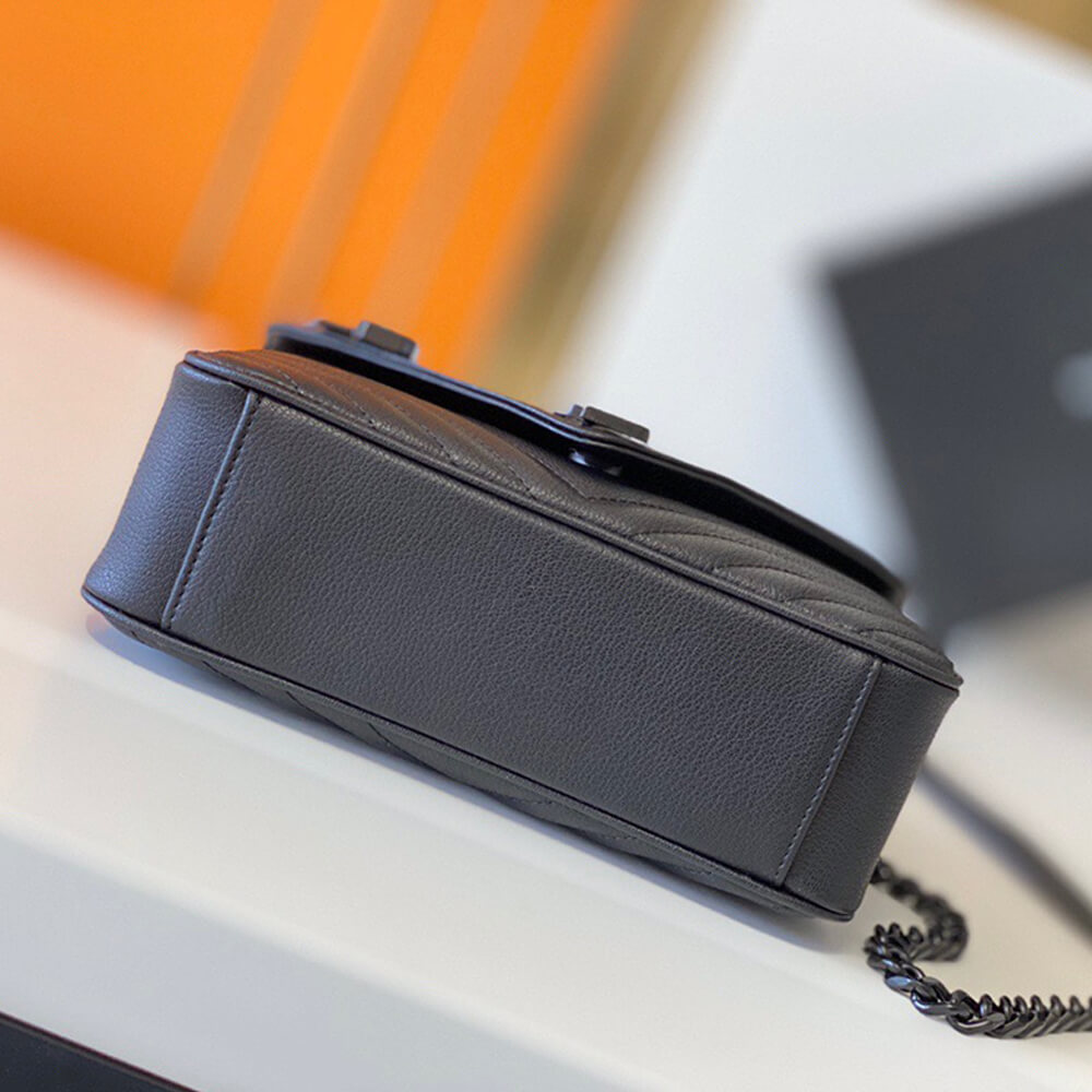 YSL Saint Laurent College quilted-leather satchel bag