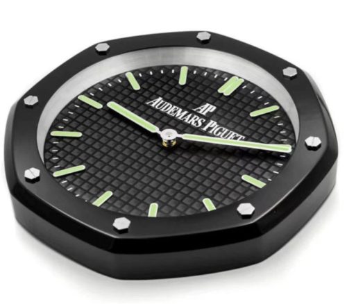 Ap Royal Oak Oak wall clock black greenformula luminous dial