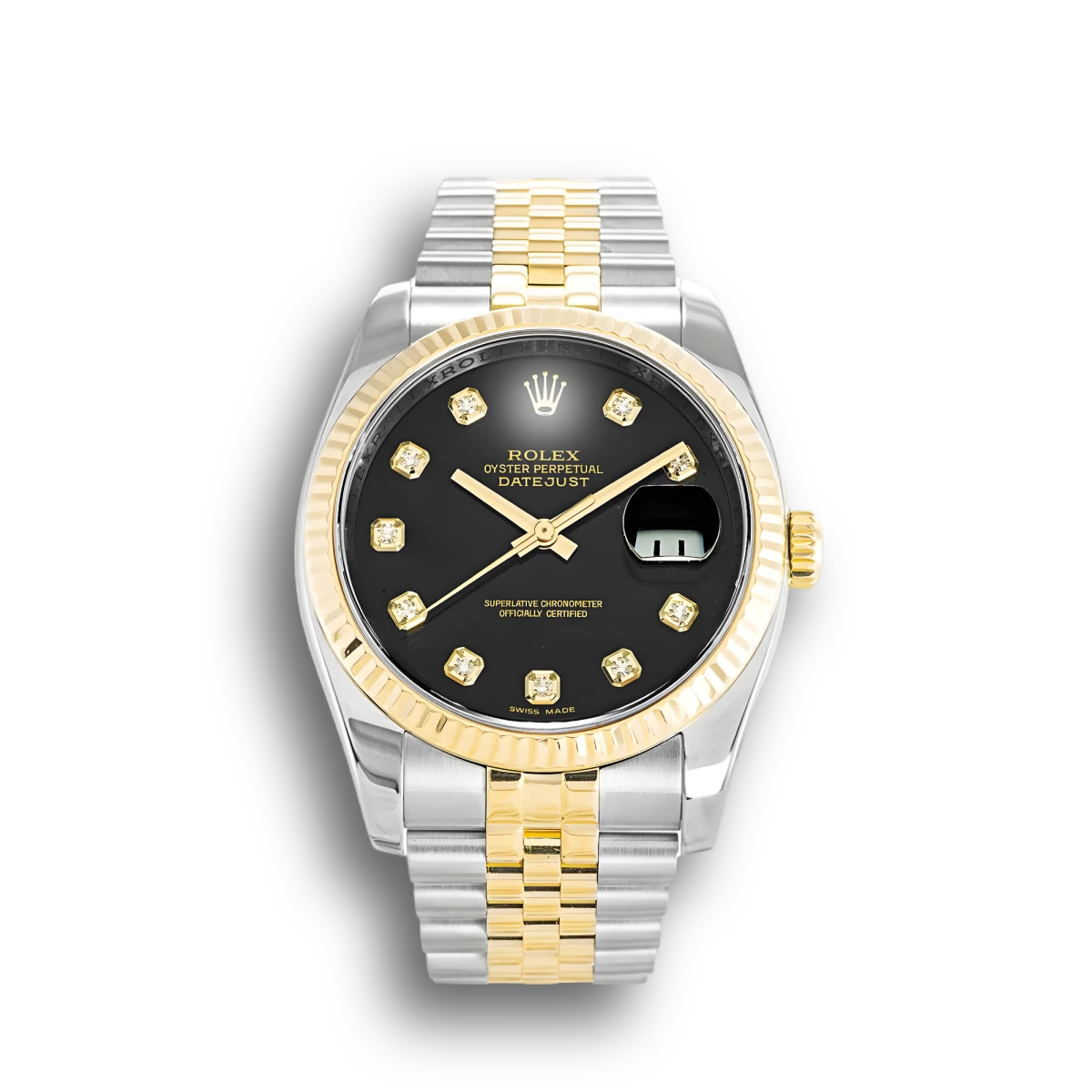 Datejust Two Tone Black