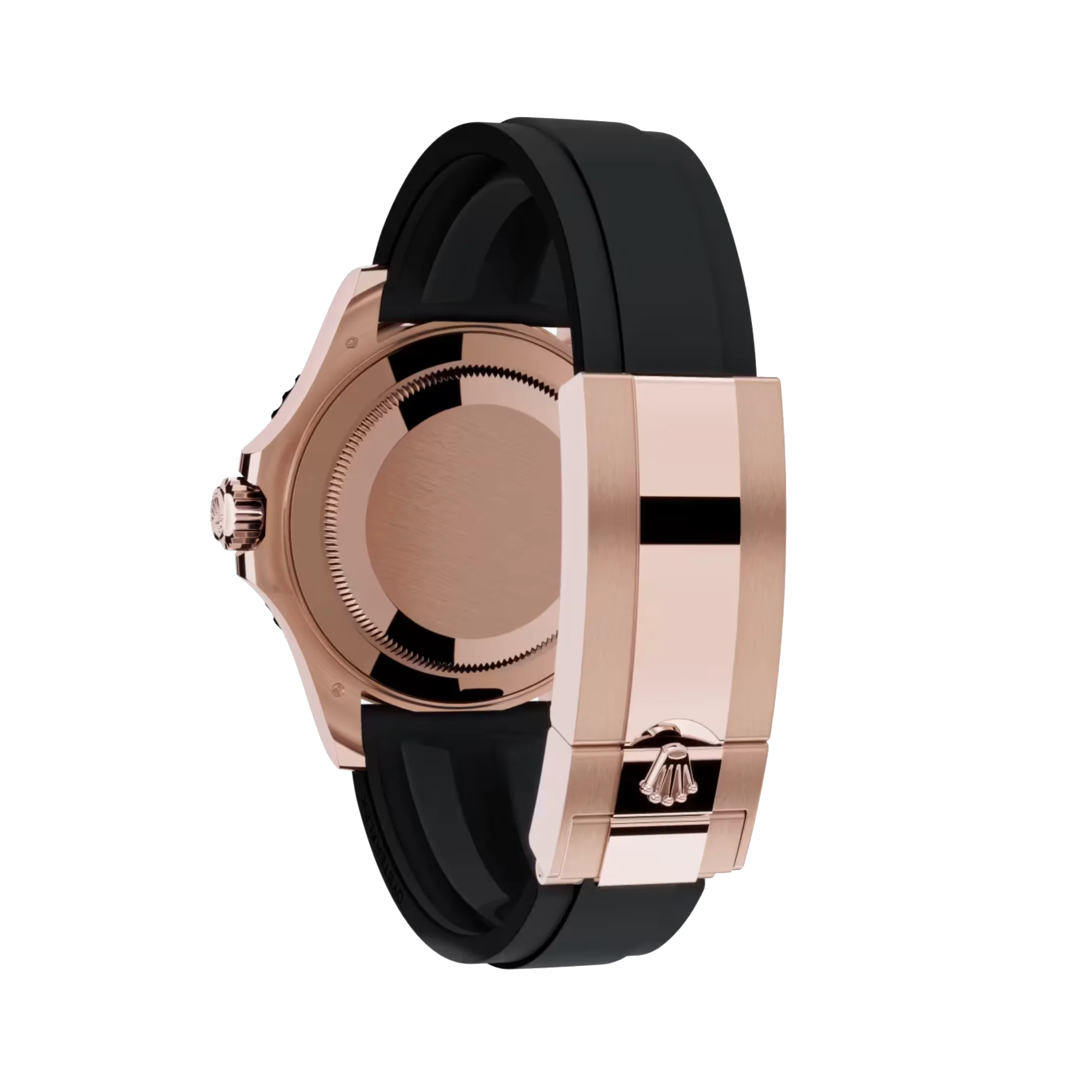 Yacht-Master: Everose gold, Intense black dial, Oyster bracelet, m126655-0002