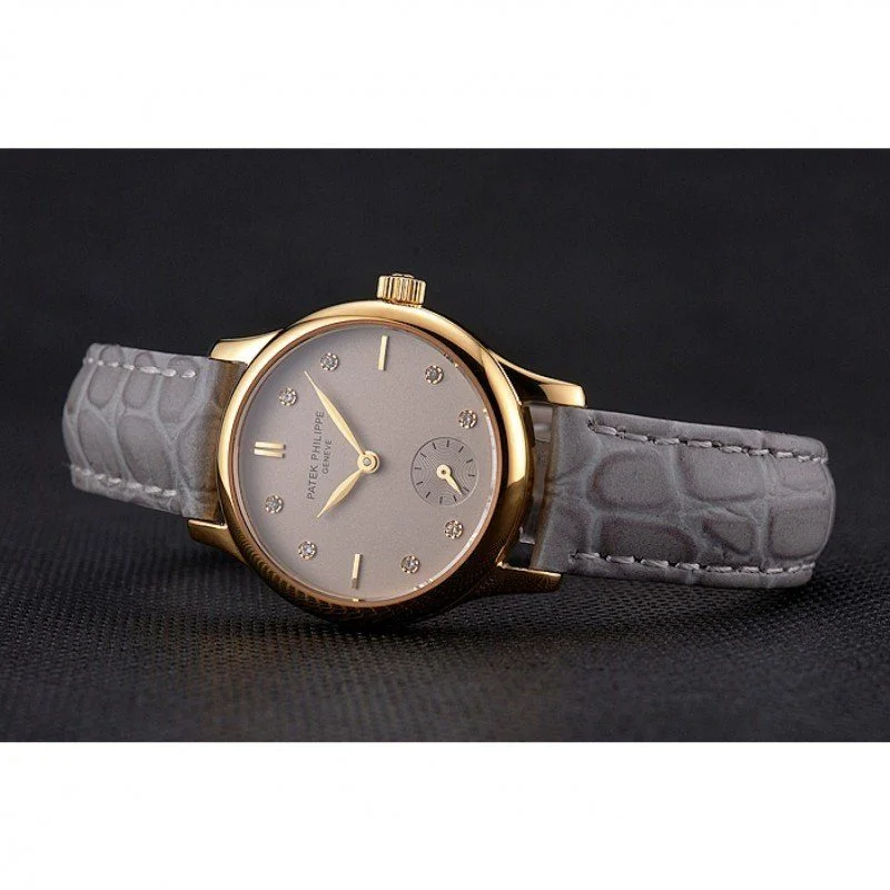 Calatrava Silver & Diamond Dial 28 mm, Yellow Gold Plated