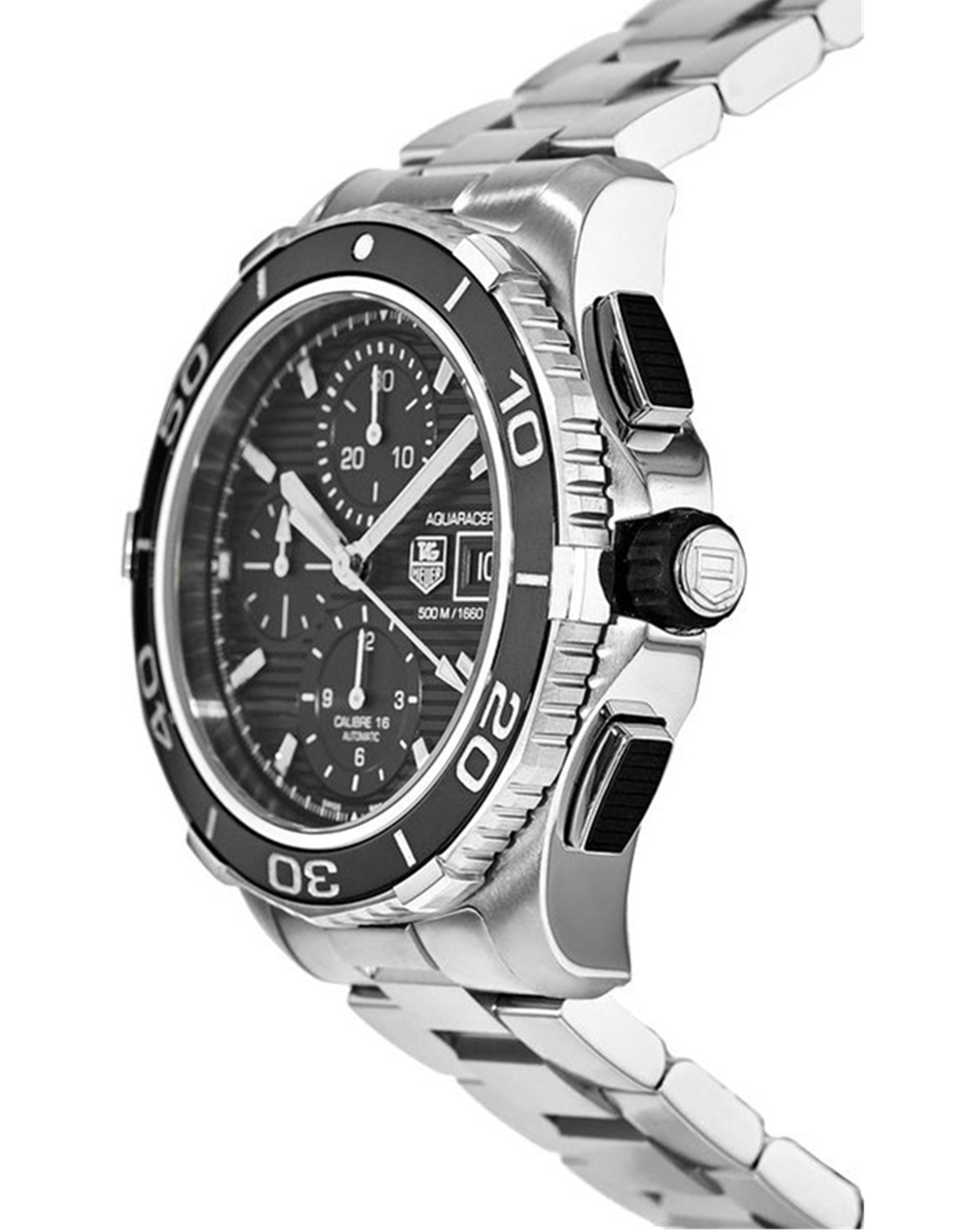 Aquaracer Black Dial Chronograph Men's Watch CAK2110.BA0833 43 MM