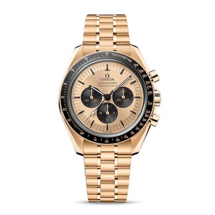 Speedmaster Moonwatch Professional Co-Axial Master Chronometer Chronograph 42mm Mens Watch Gold
