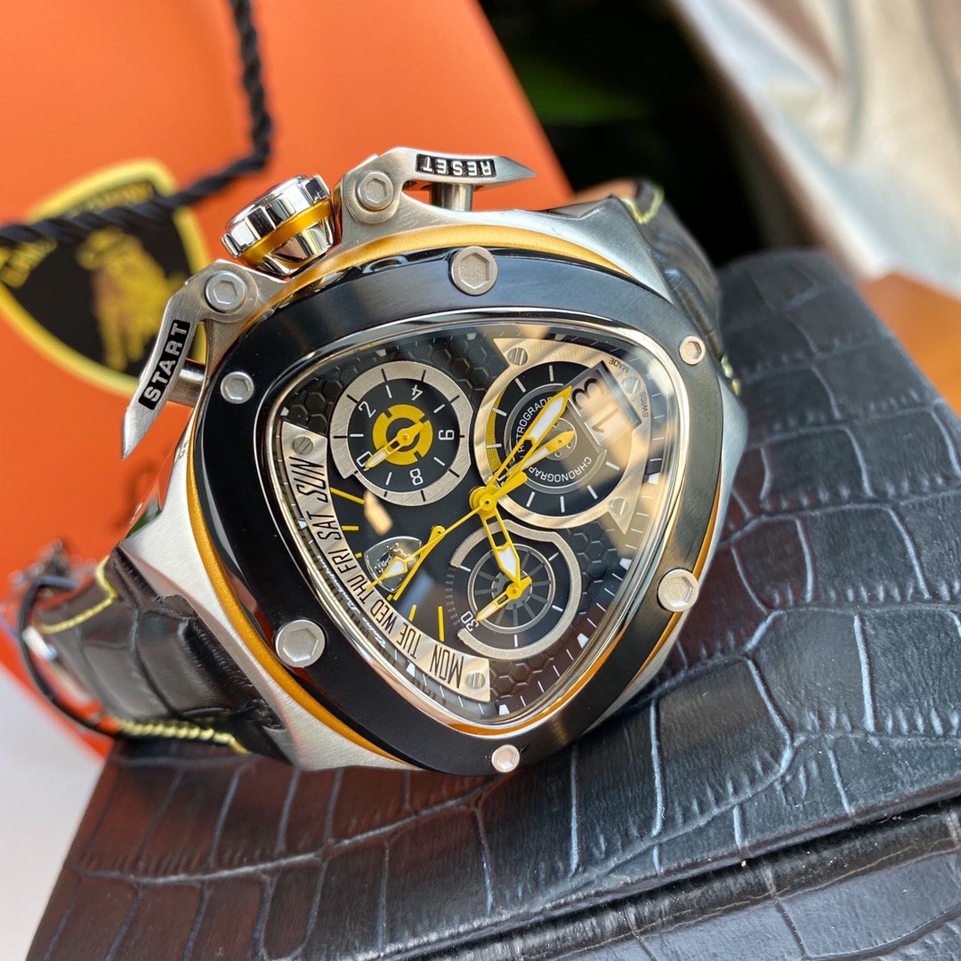 Tonino Lamborghini New Spyder Chronograph Black / Yellow / White
