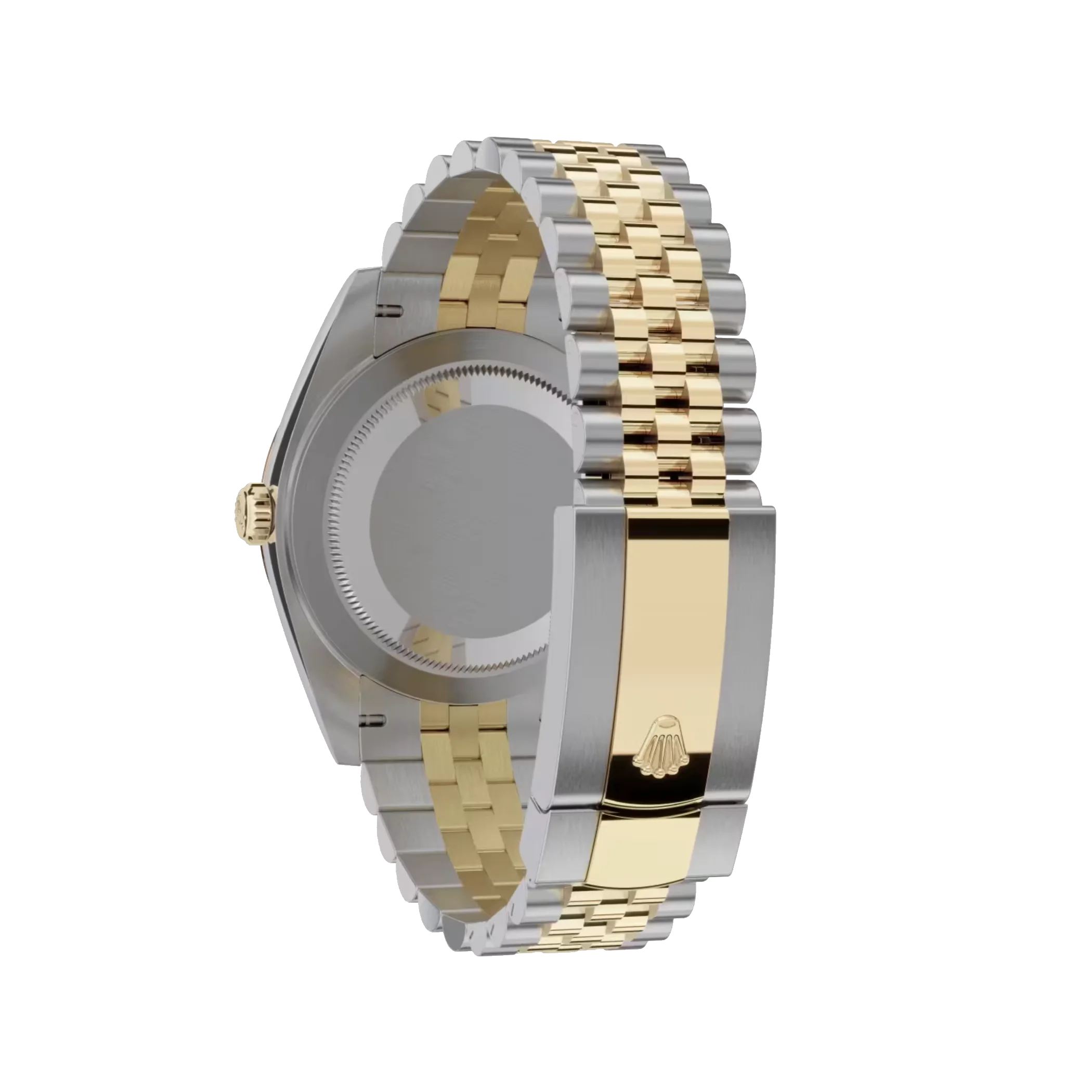 Datejust: Oystersteel and yellow gold, silver, diamond-set, m126283rbr-0017