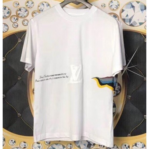Louis Vuitton Rainbow and Logo T-shirt White