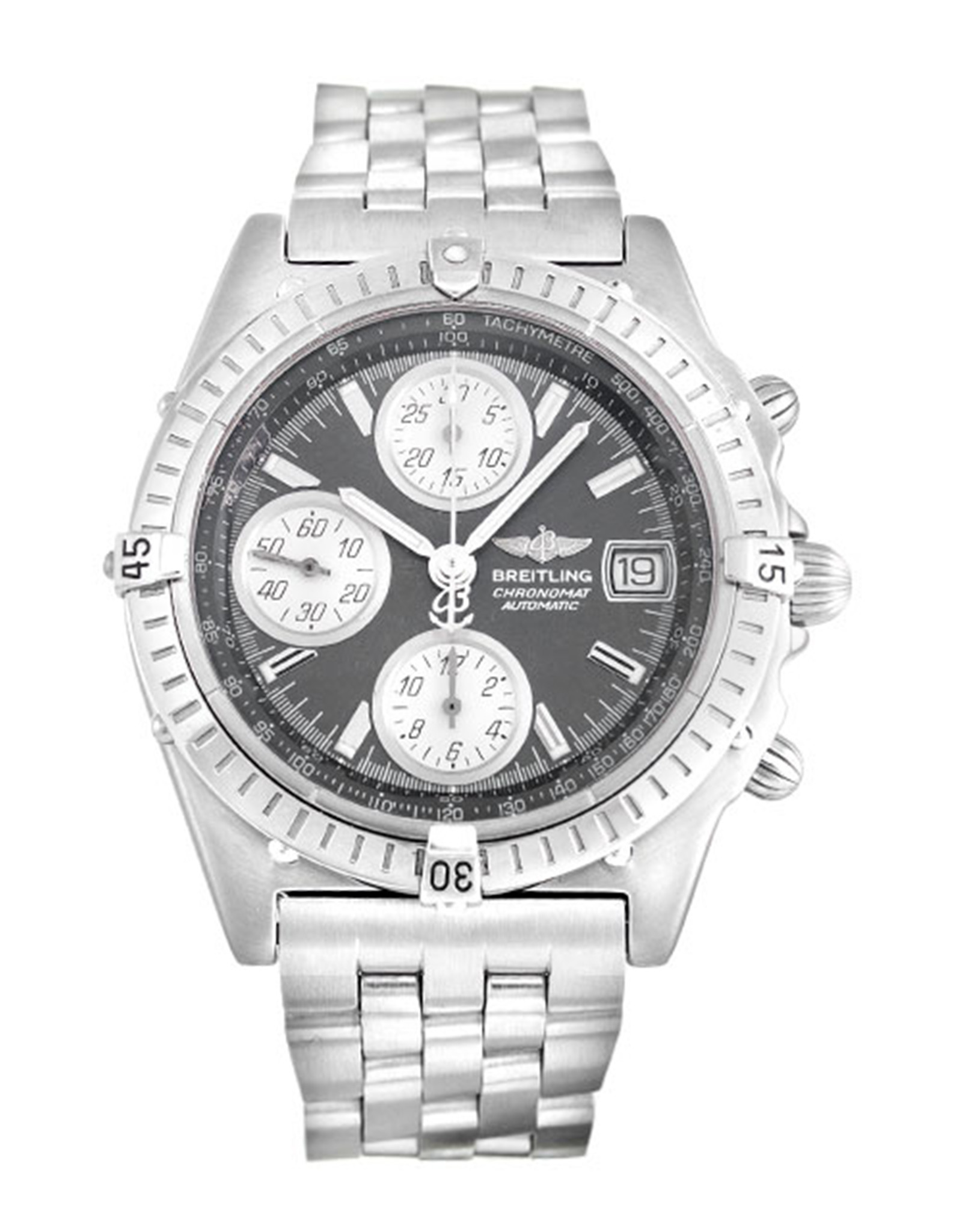 Chronomat Black Dial Stick Markers A13350