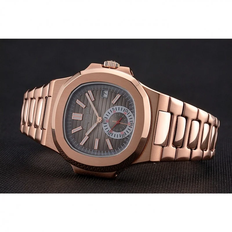 Nautilus 5980/1R-011 Dial Silver 40 mm, Rose Gold