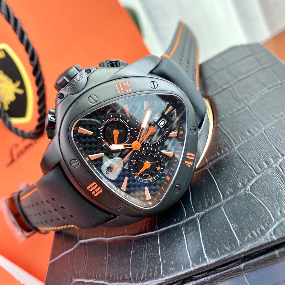 Tonino Lamborghini New Spyder Chronograph black / orange