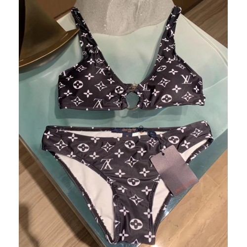 Louis Vuitton Monogram Top and Bottoms Swimsuit Black