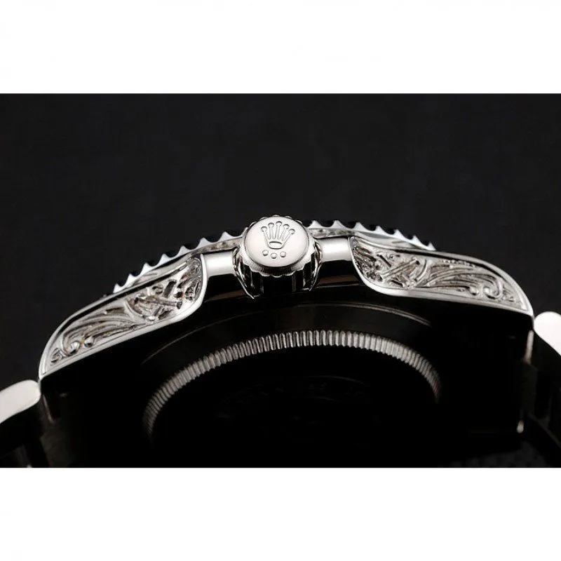 Swiss Submariner Skull Limited Edition Black Dial White Case And Bracelet 1454093