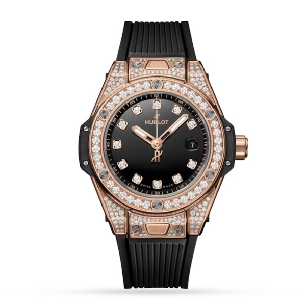 Big Bang Women Automatic Black Rubber Watch 485.OX.1280.RX.1604