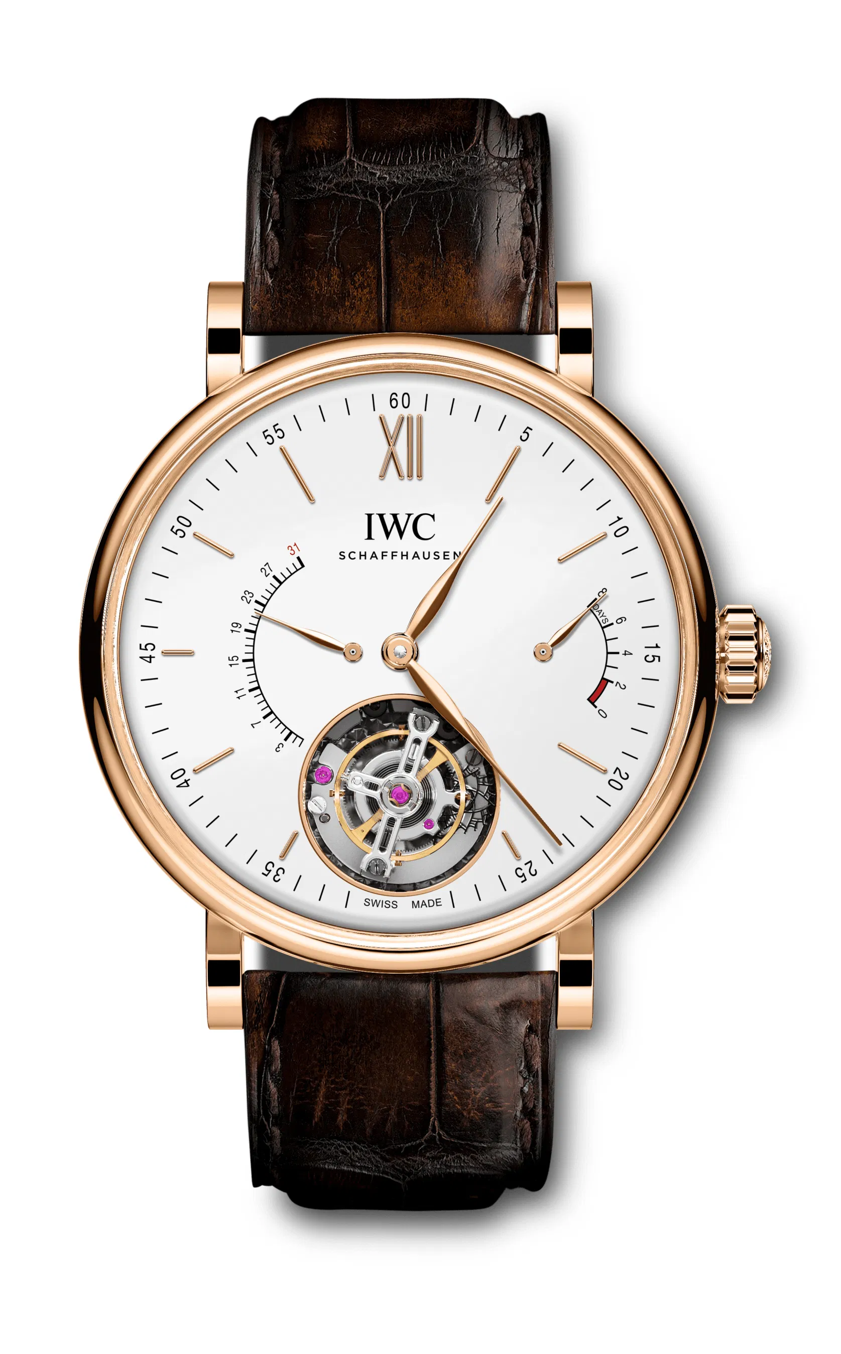 Schaffhausen Portofino hand wound tourbillon retrograde iw516501