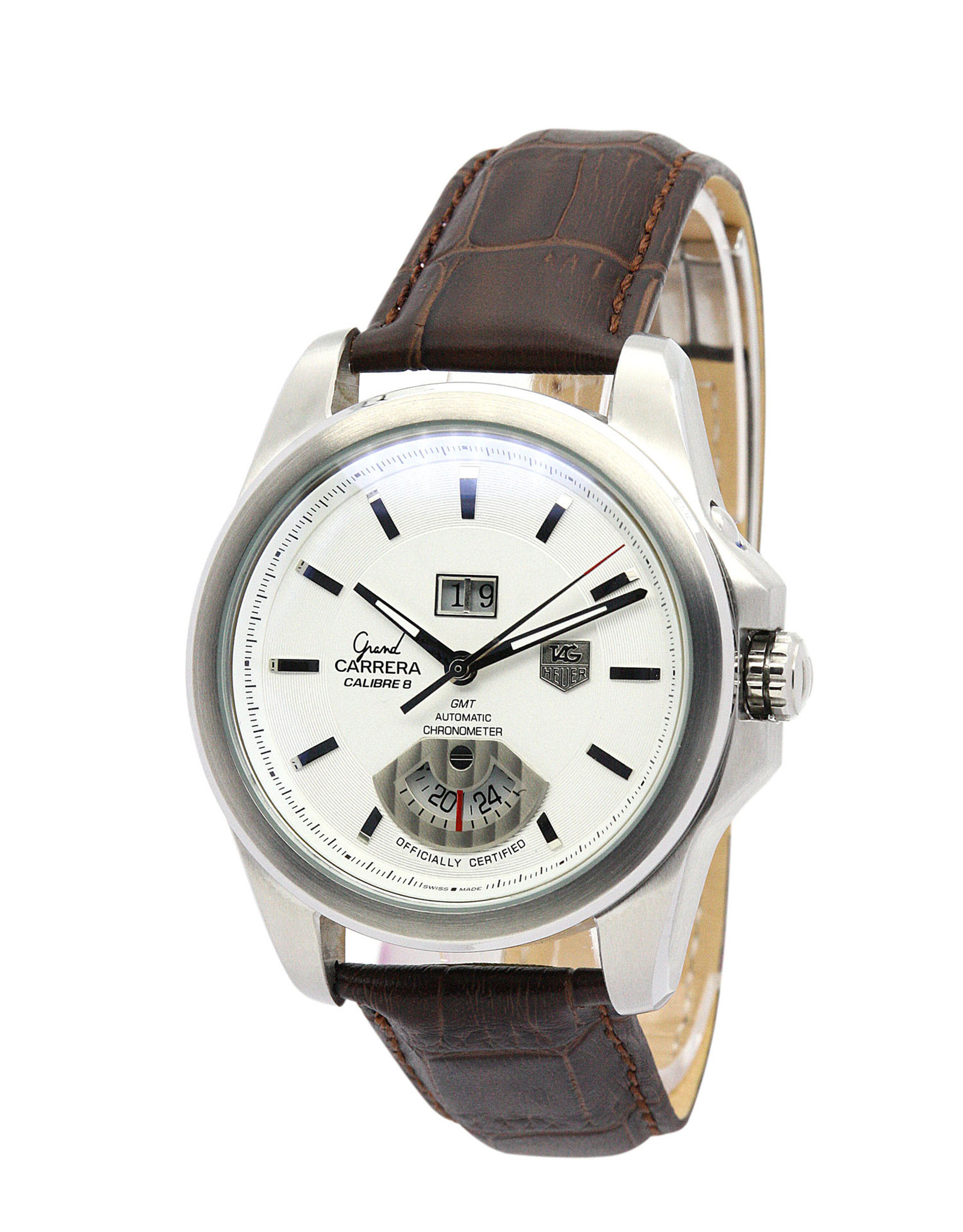 Grand Carrera WAV5112.FC6231 White Dial Stick Markers 42.5MM