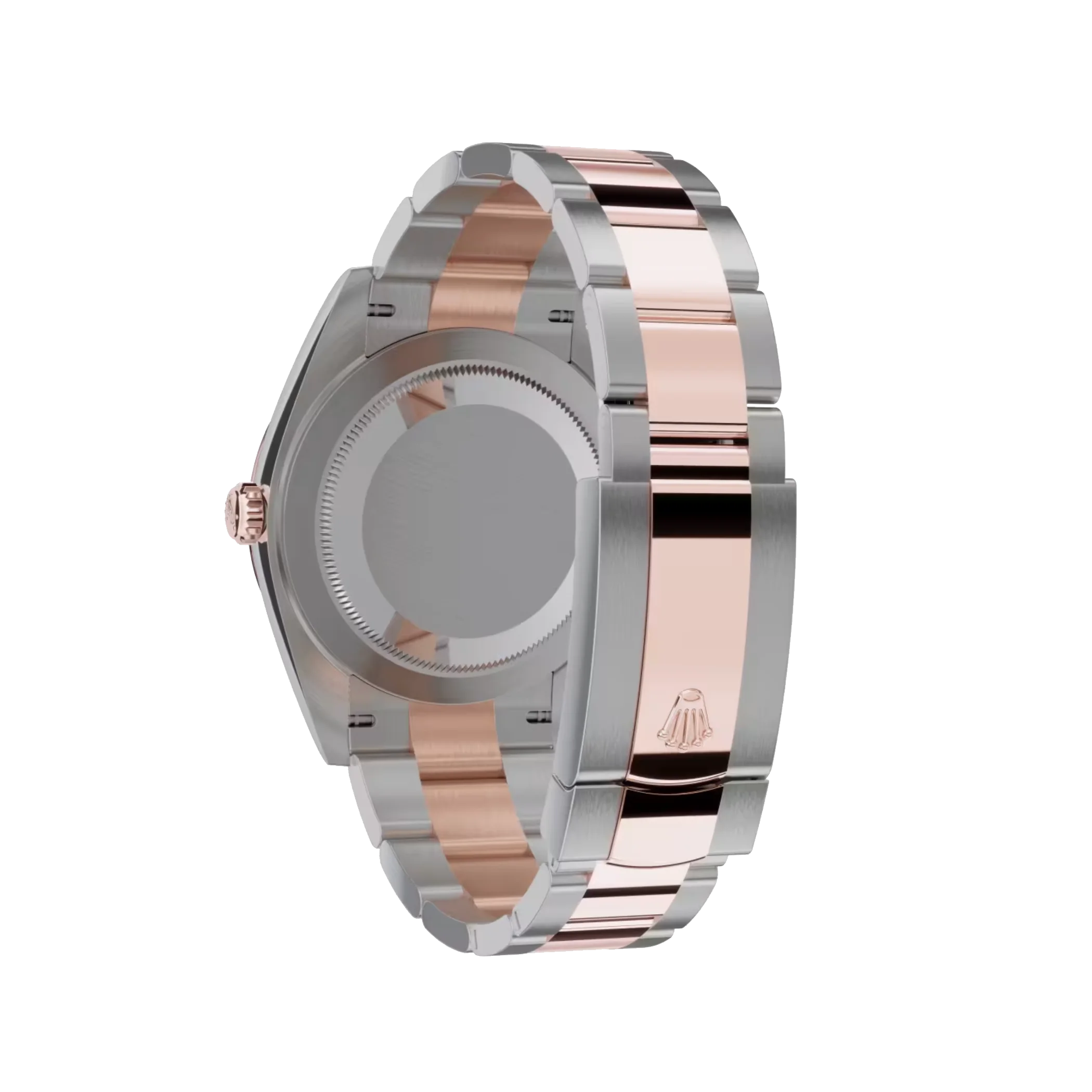 Datejust: Oystersteel and Everose gold, sundust diamond-set dial, Oyster bracelet, m126331-0007