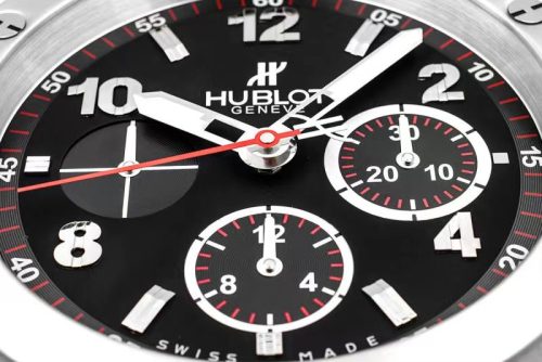 big bang wall clock silver black