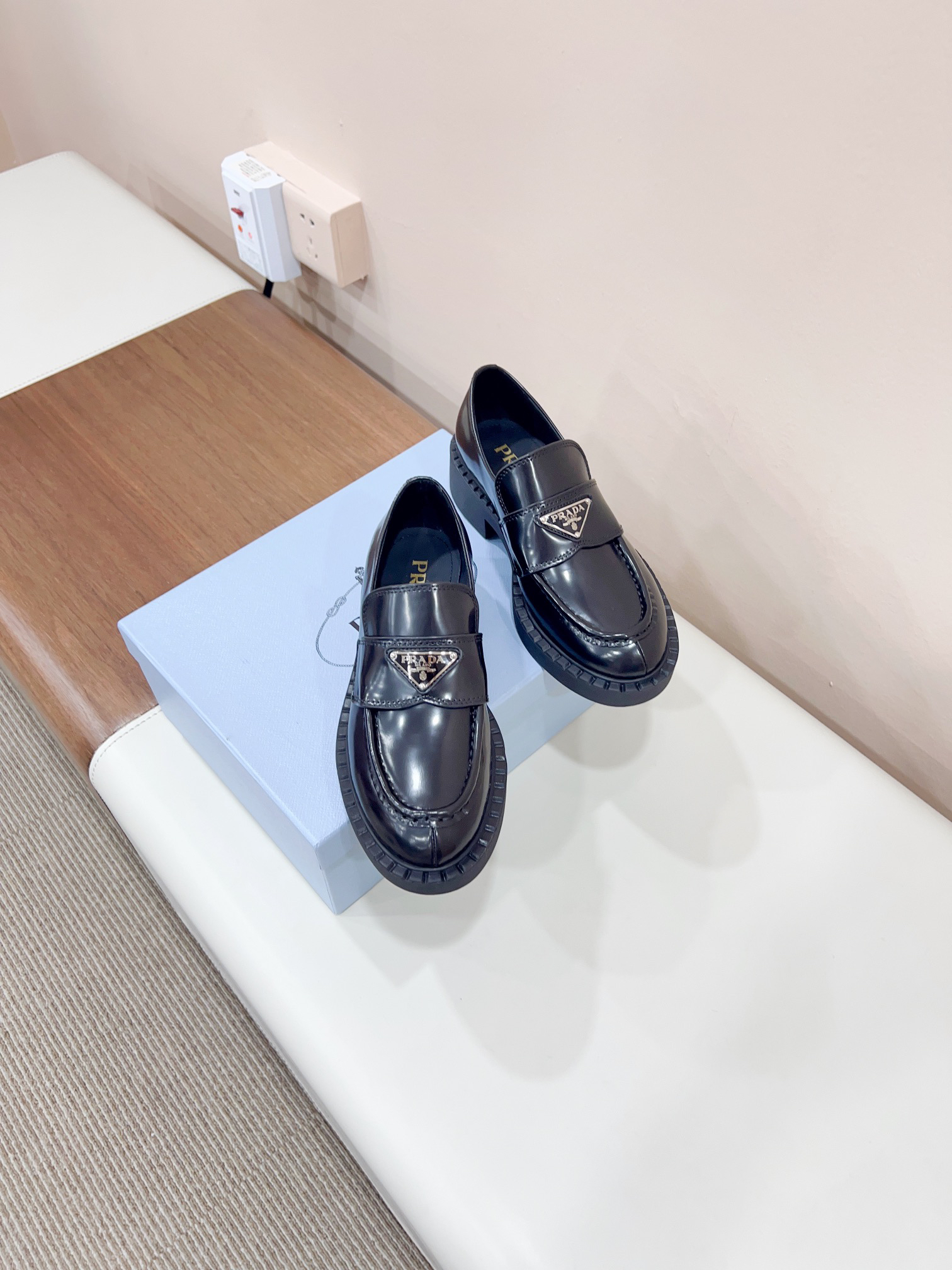 Prada women's leather shoes-43