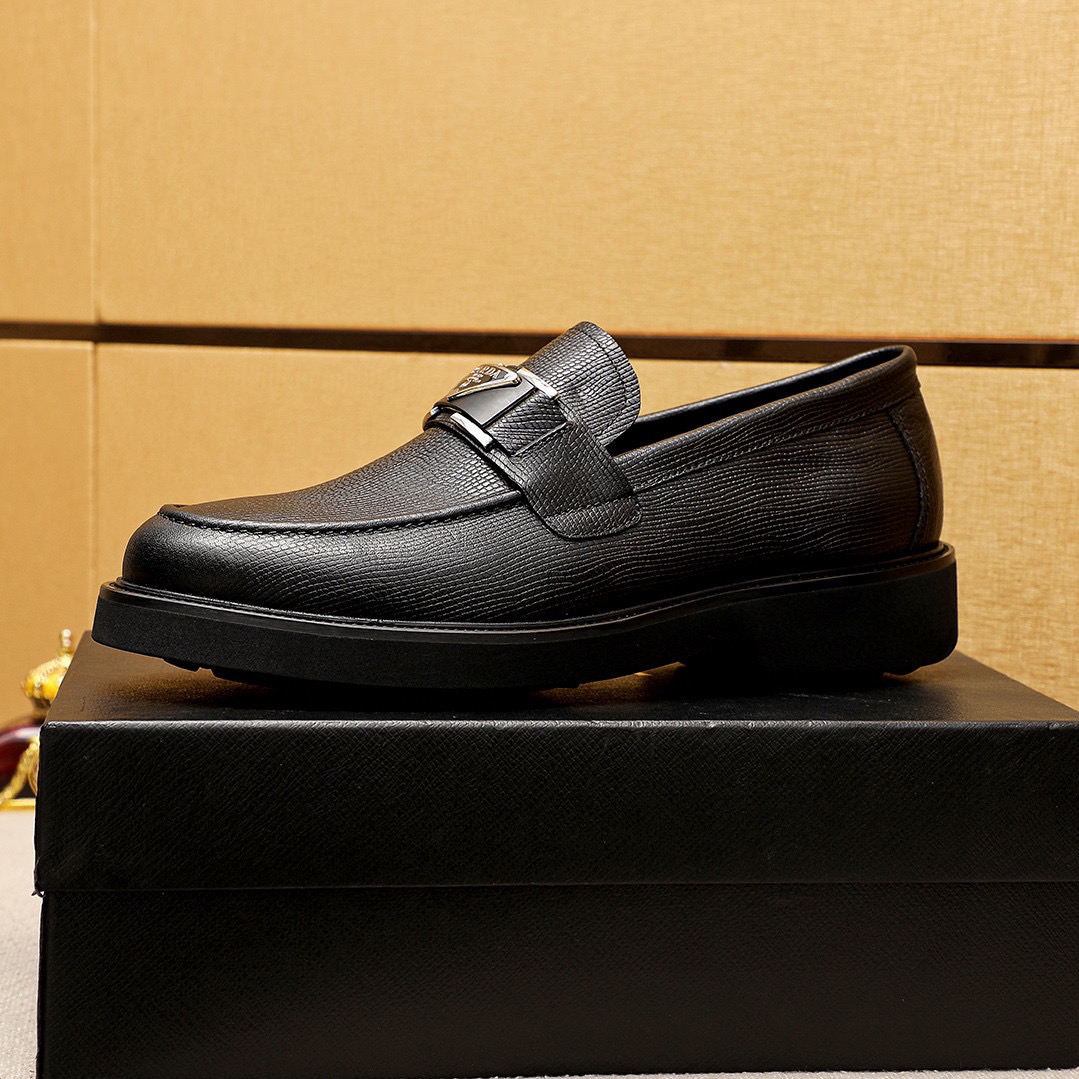 Prada men's leather shoes-54