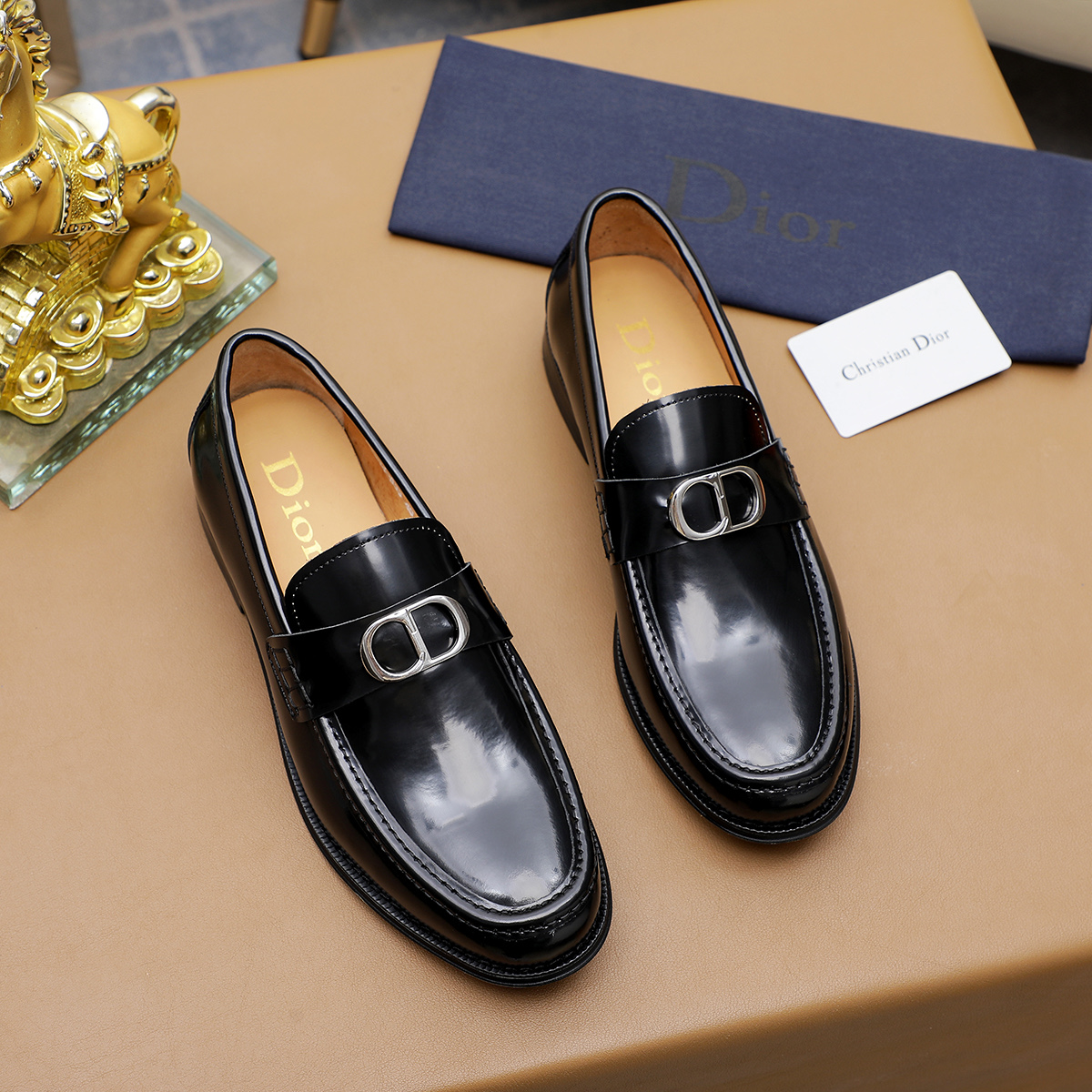 Dior men's leather shoes-58