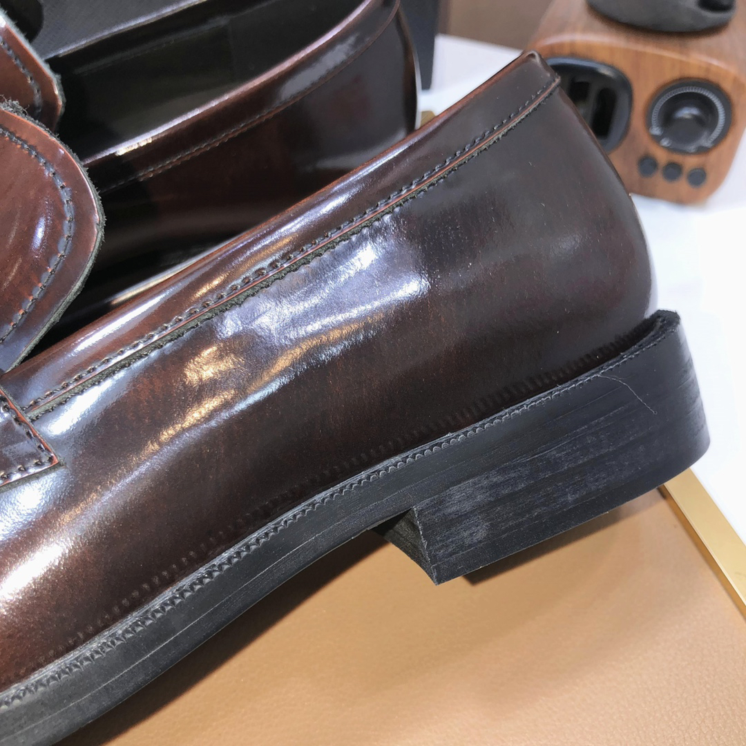Prada men's leather shoes-46