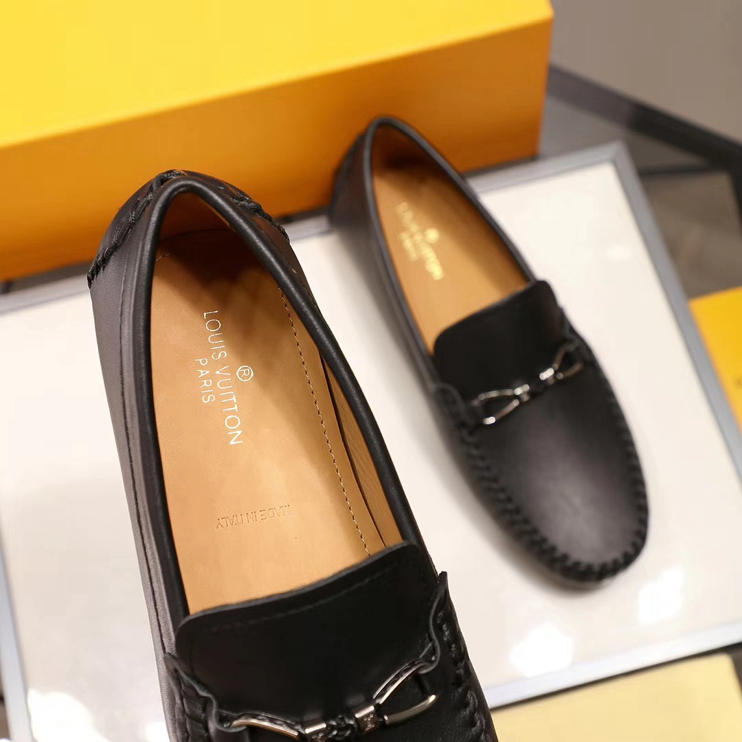 LV women's leather shoes-26