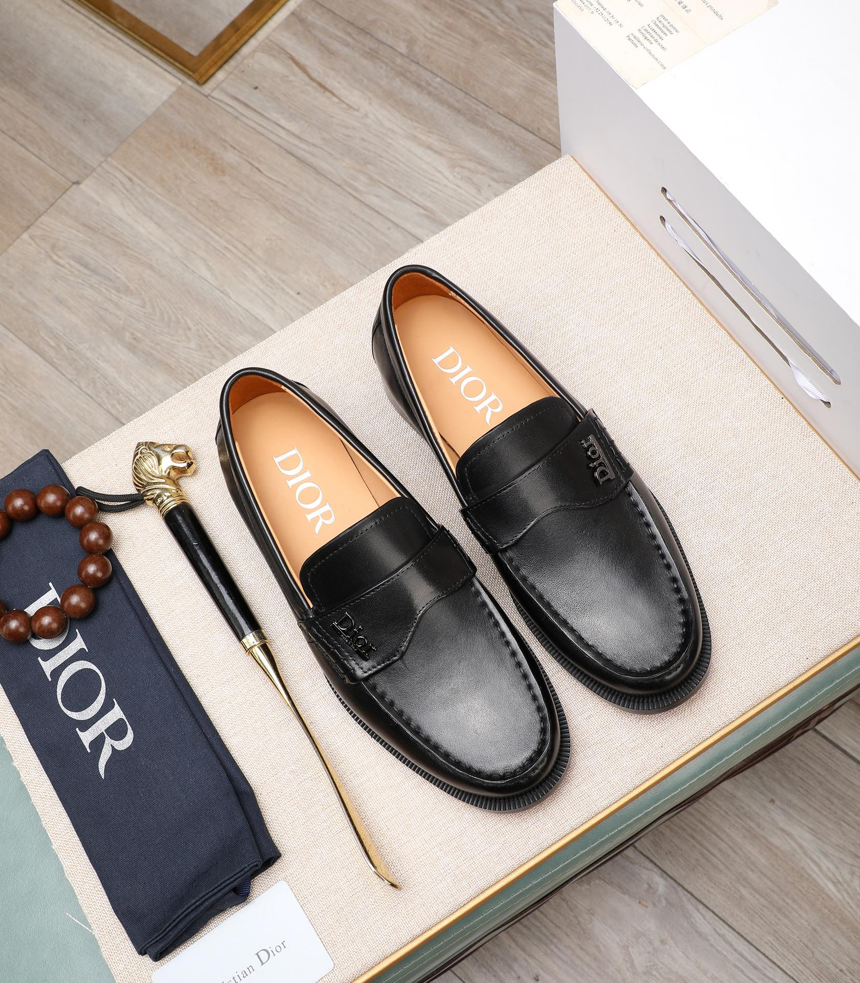 Dior men's leather shoes-64