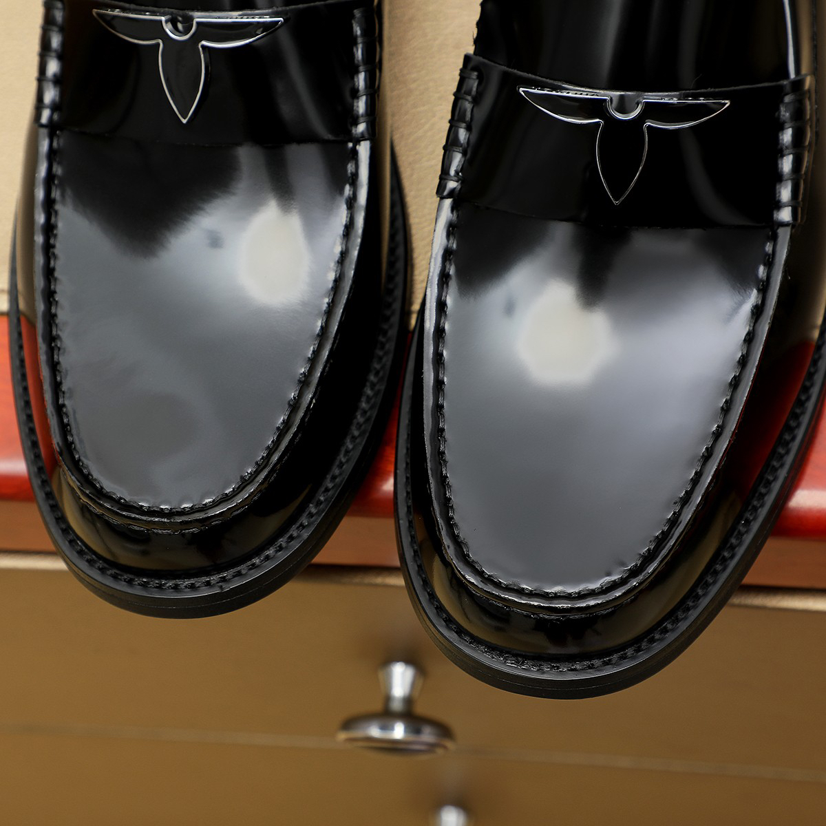 LV men's leather shoes-69