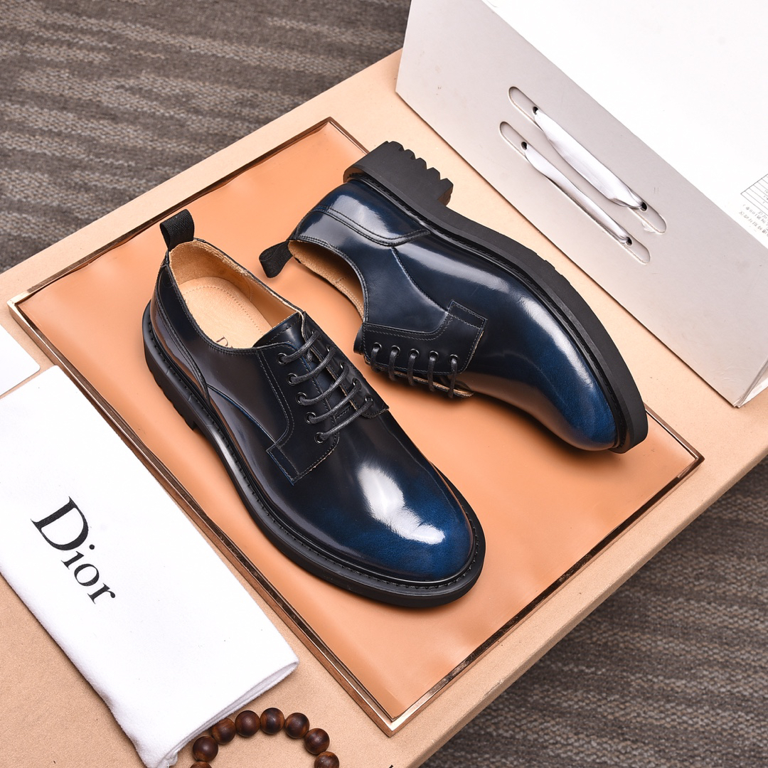 Dior men's leather shoes-6