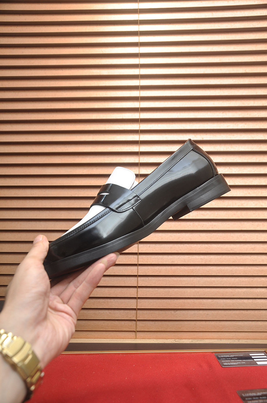 Prada men's leather shoes-51
