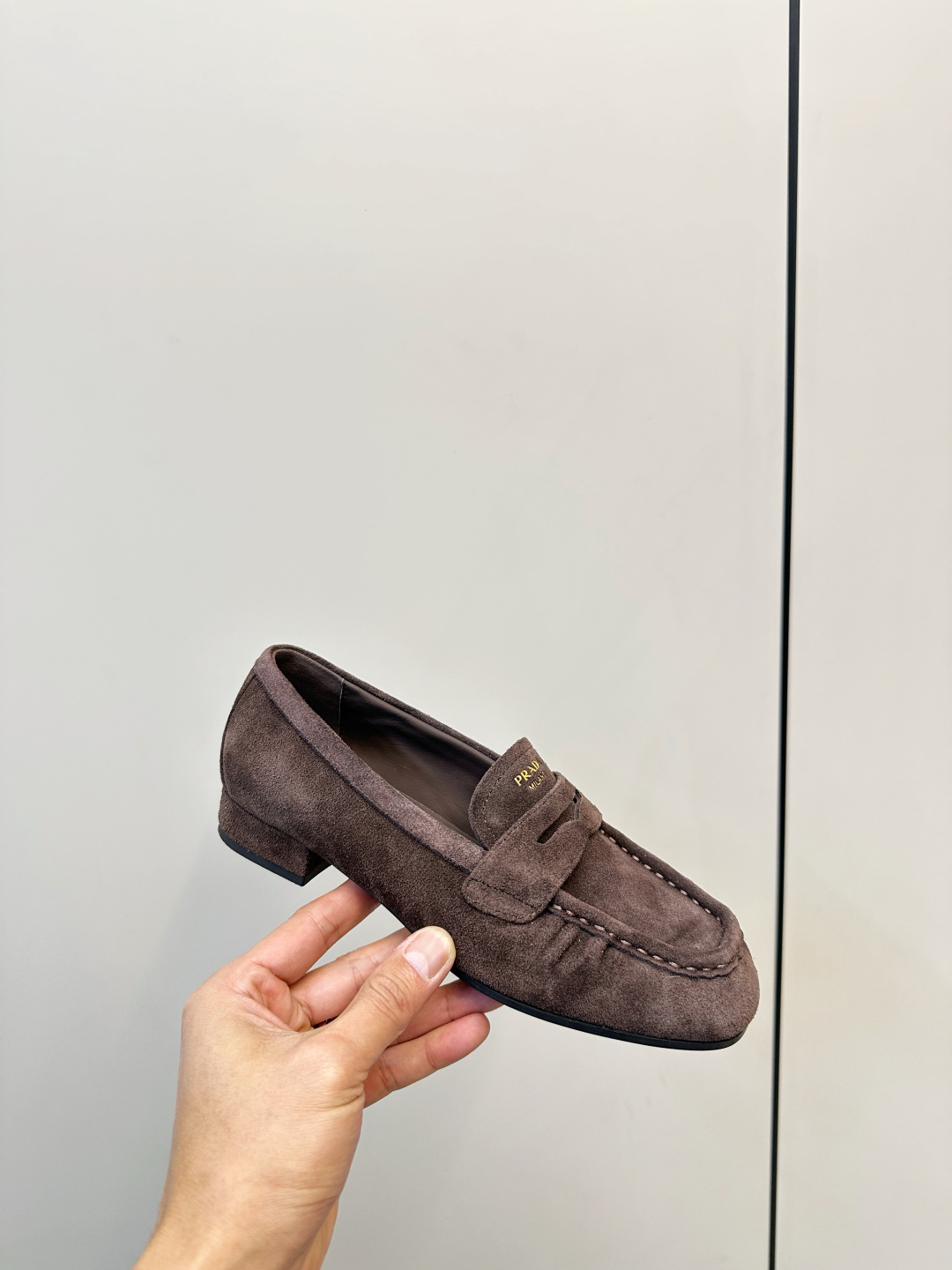 Prada women's leather shoes-48