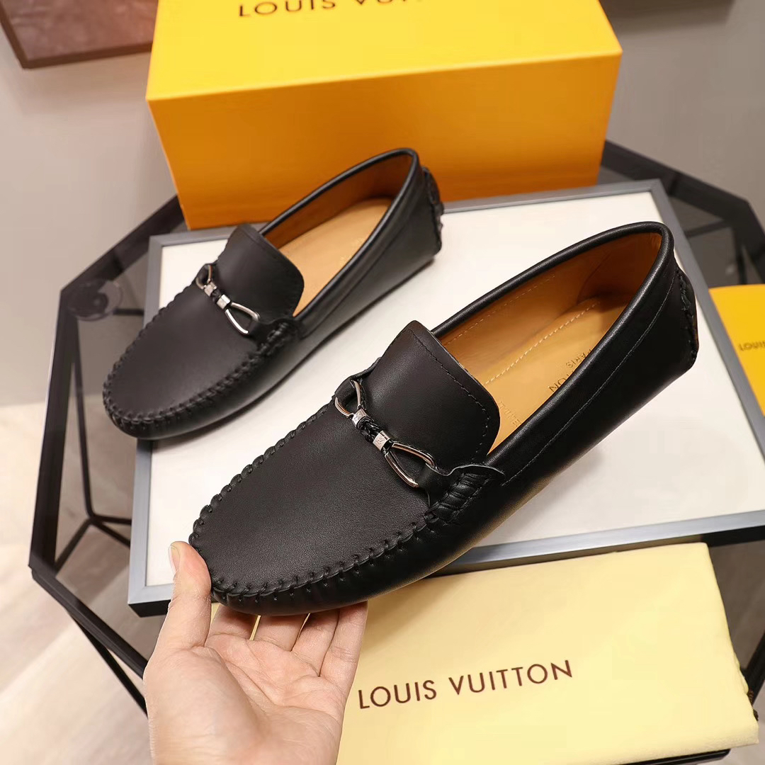 LV women's leather shoes-26