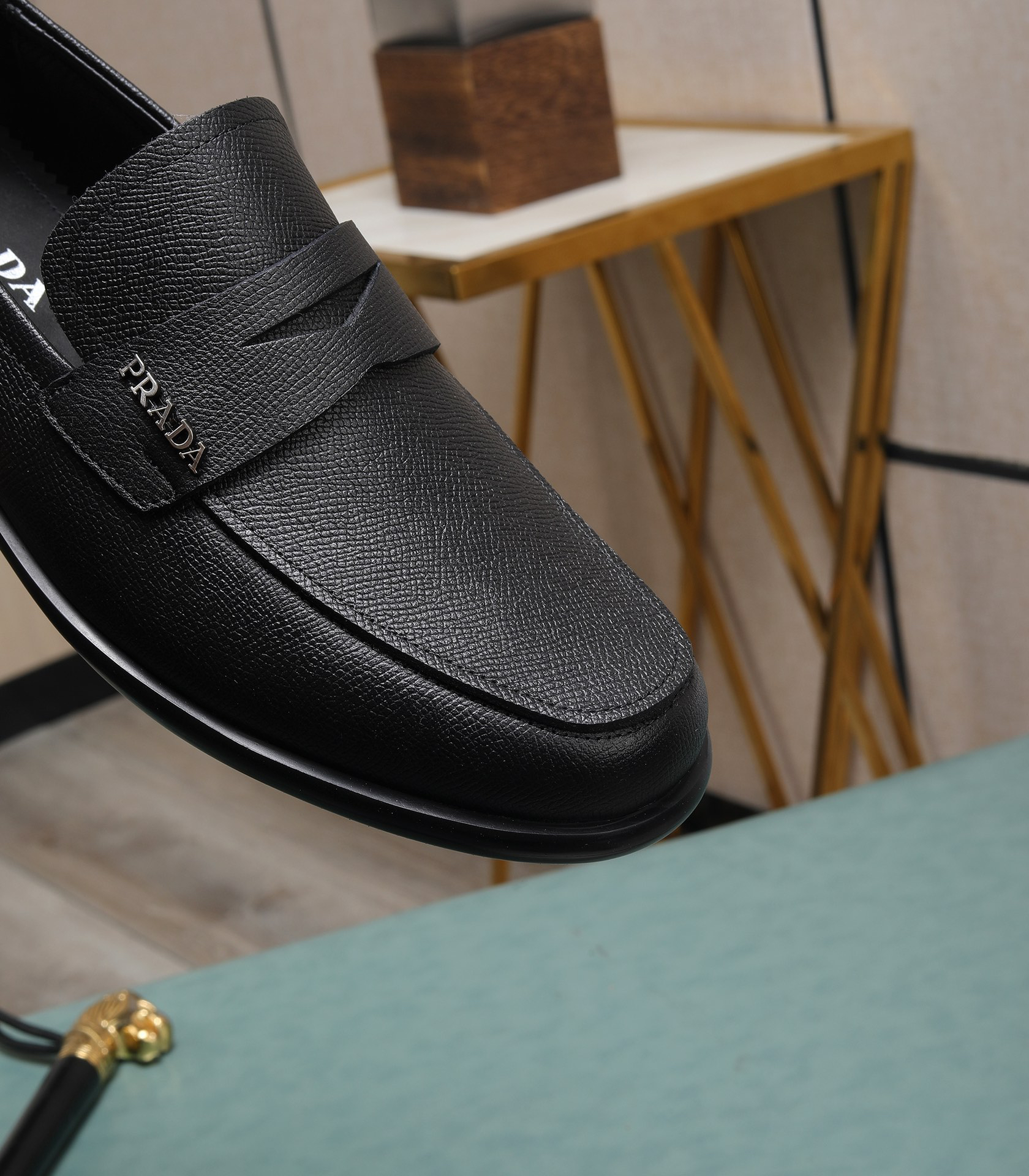 Prada men's leather shoes-29