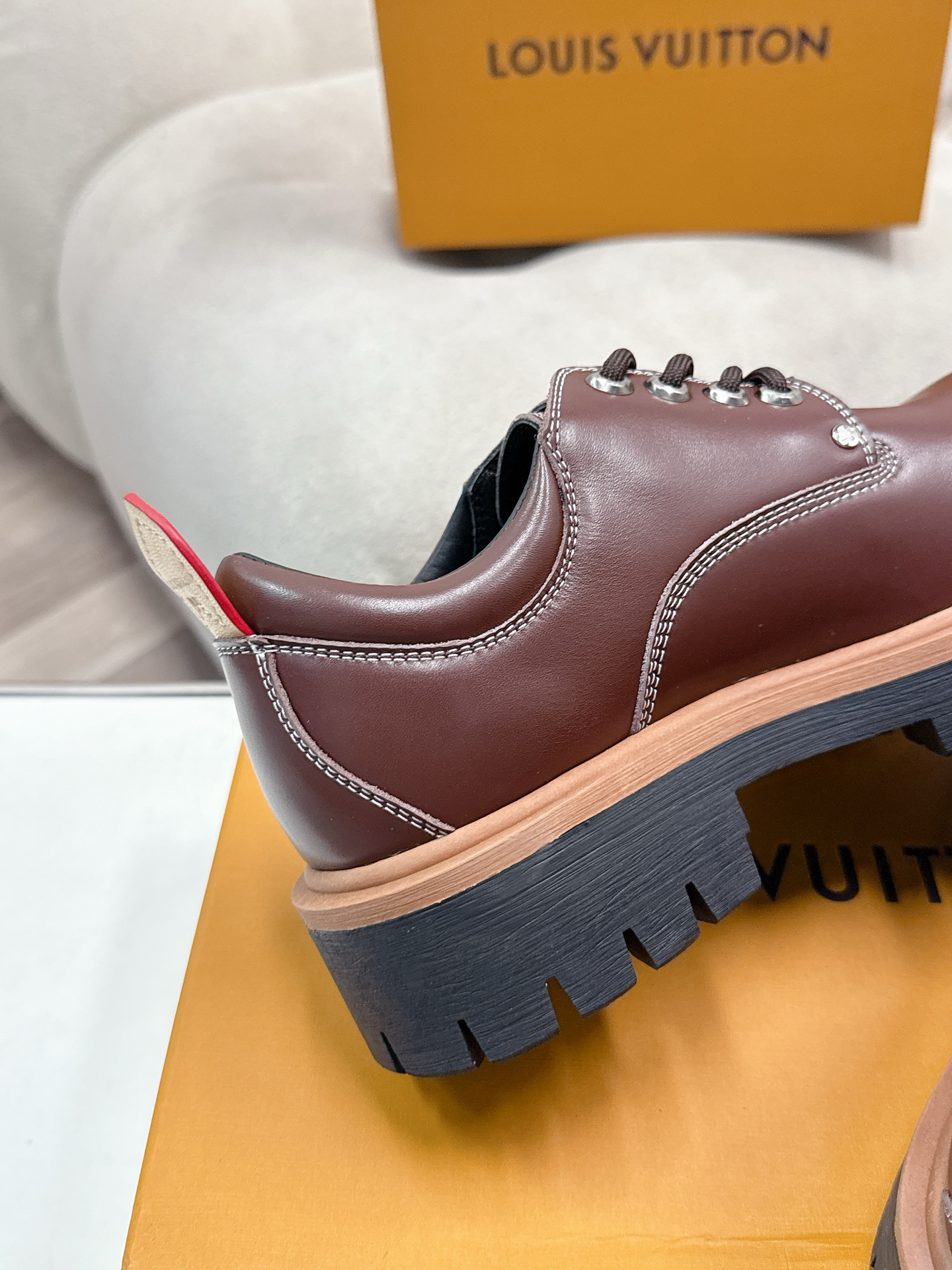 LV women's leather shoes-47