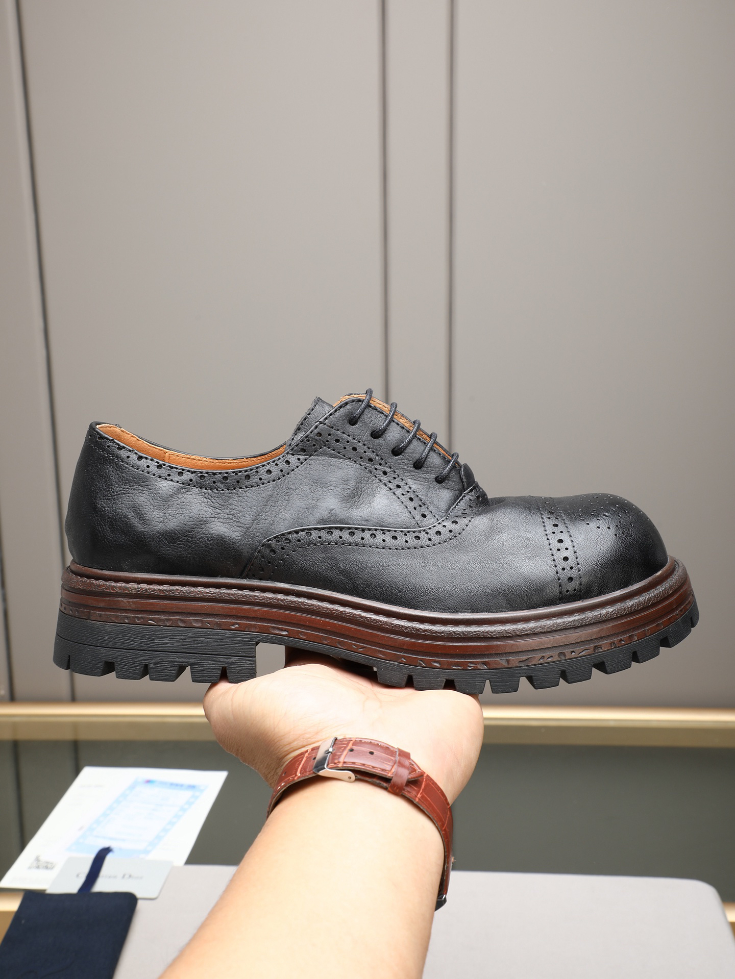 Dior men's leather shoes-1