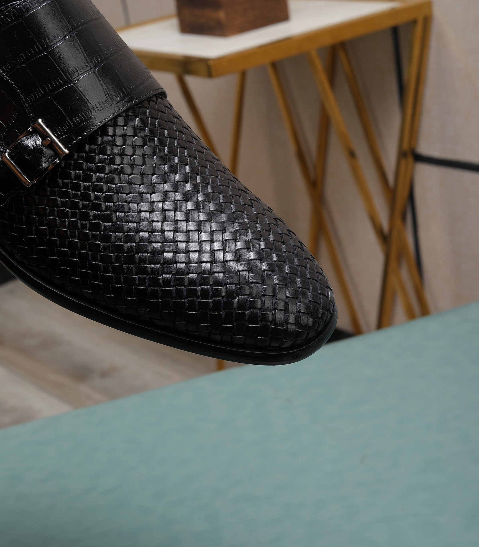 LV men's leather shoes-54