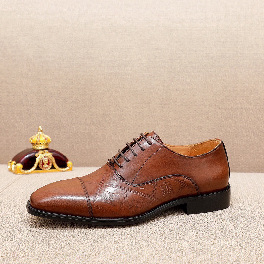 LV women's leather shoes-36
