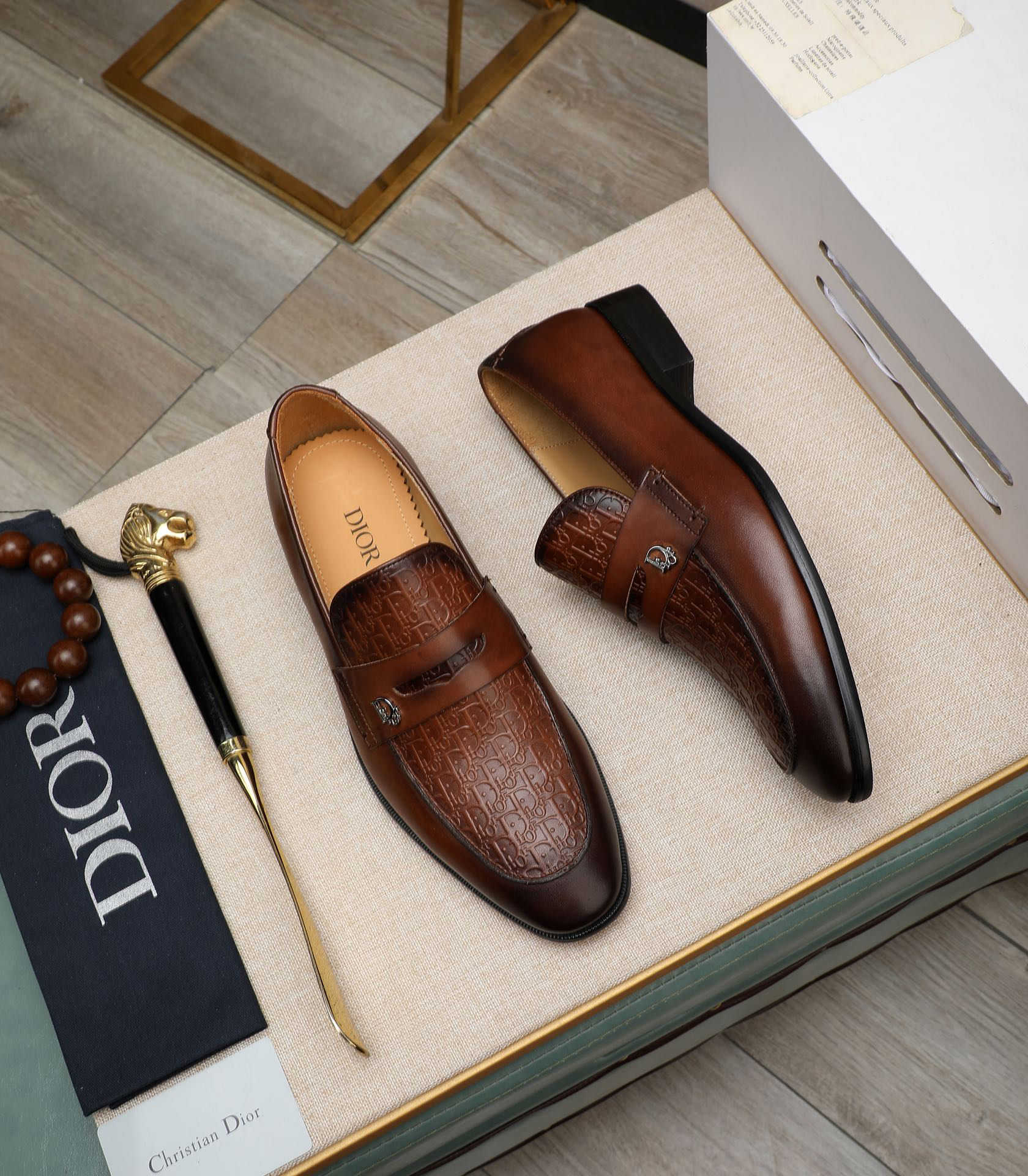 Dior men's leather shoes-47