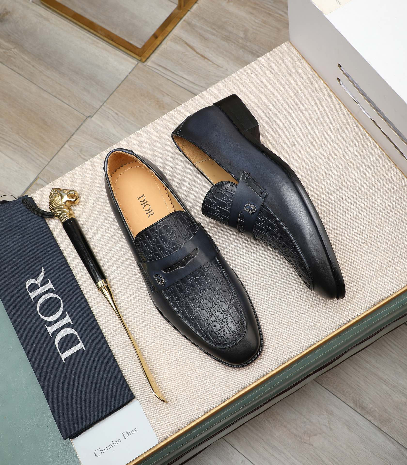 Dior men's leather shoes-48