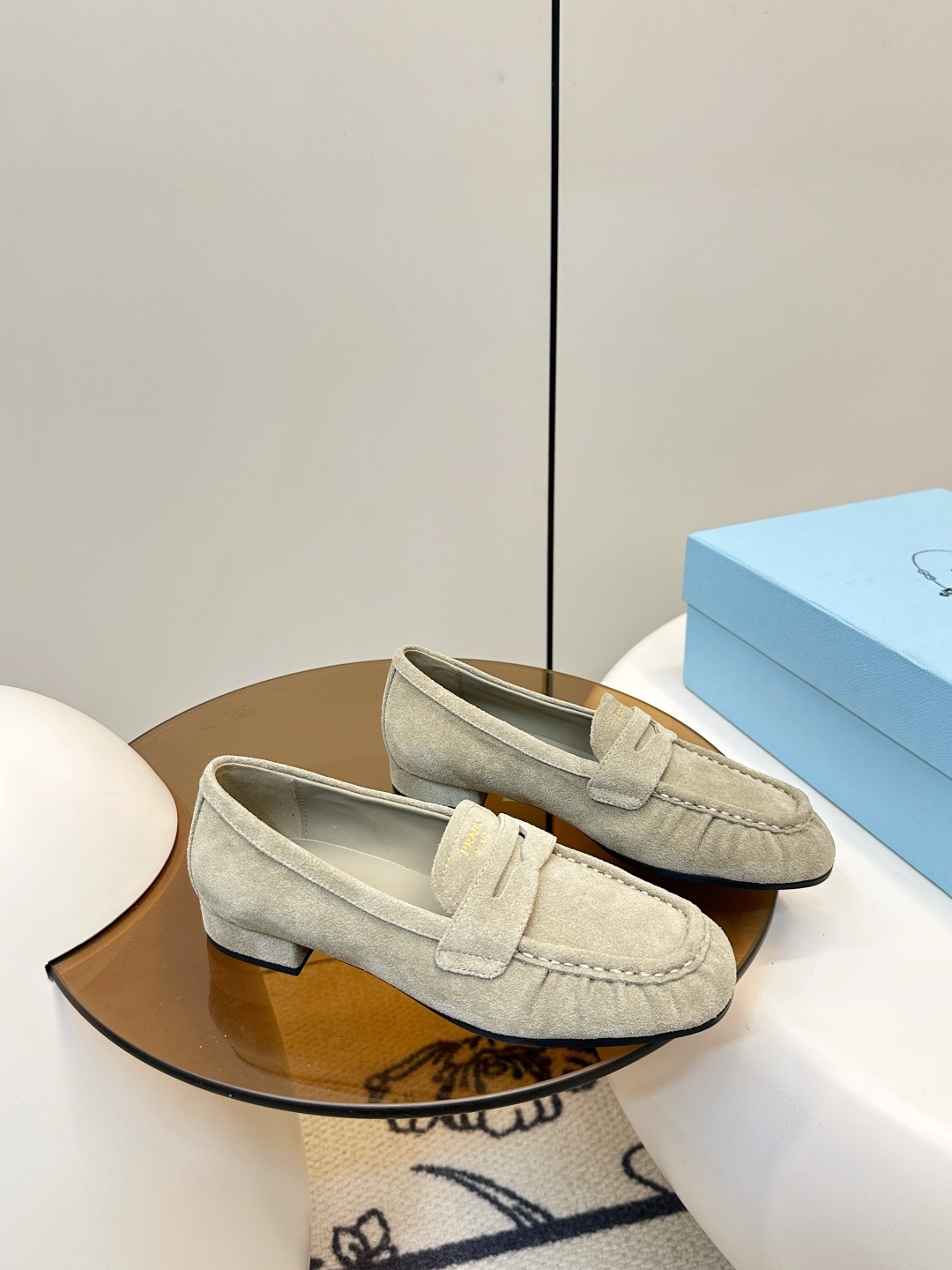 Prada women's leather shoes-46