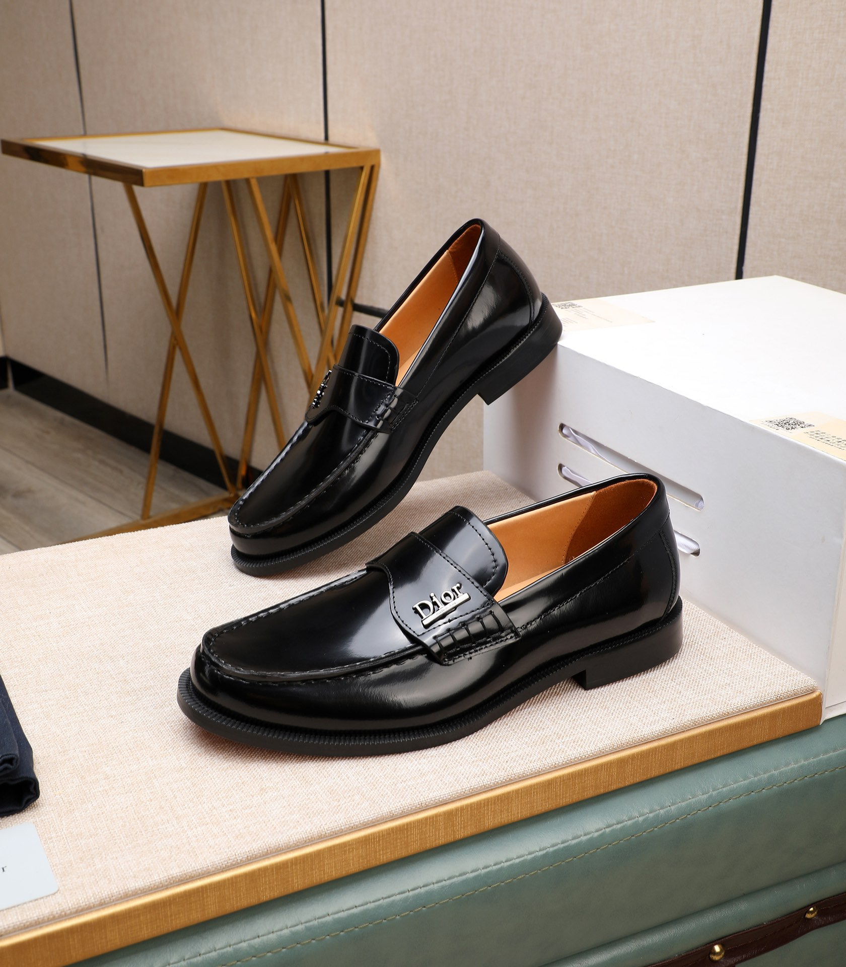 Dior men's leather shoes-65