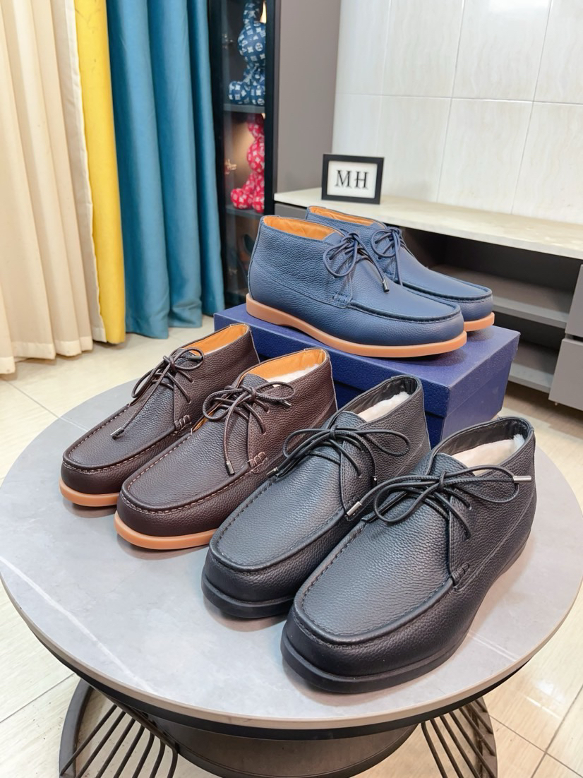 Dior men's leather shoes-66