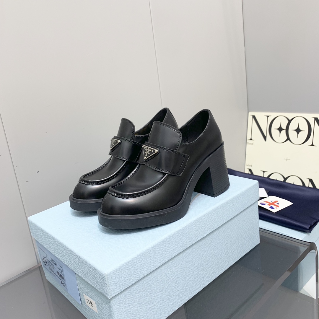 Prada men's leather shoes-20