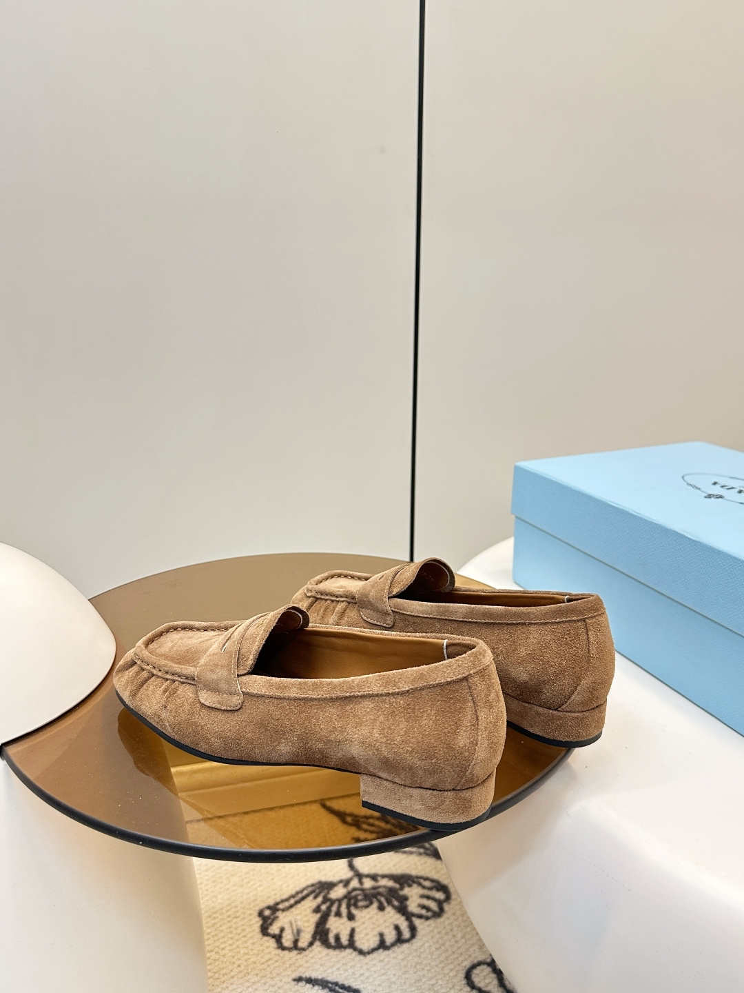 Prada women's leather shoes-47