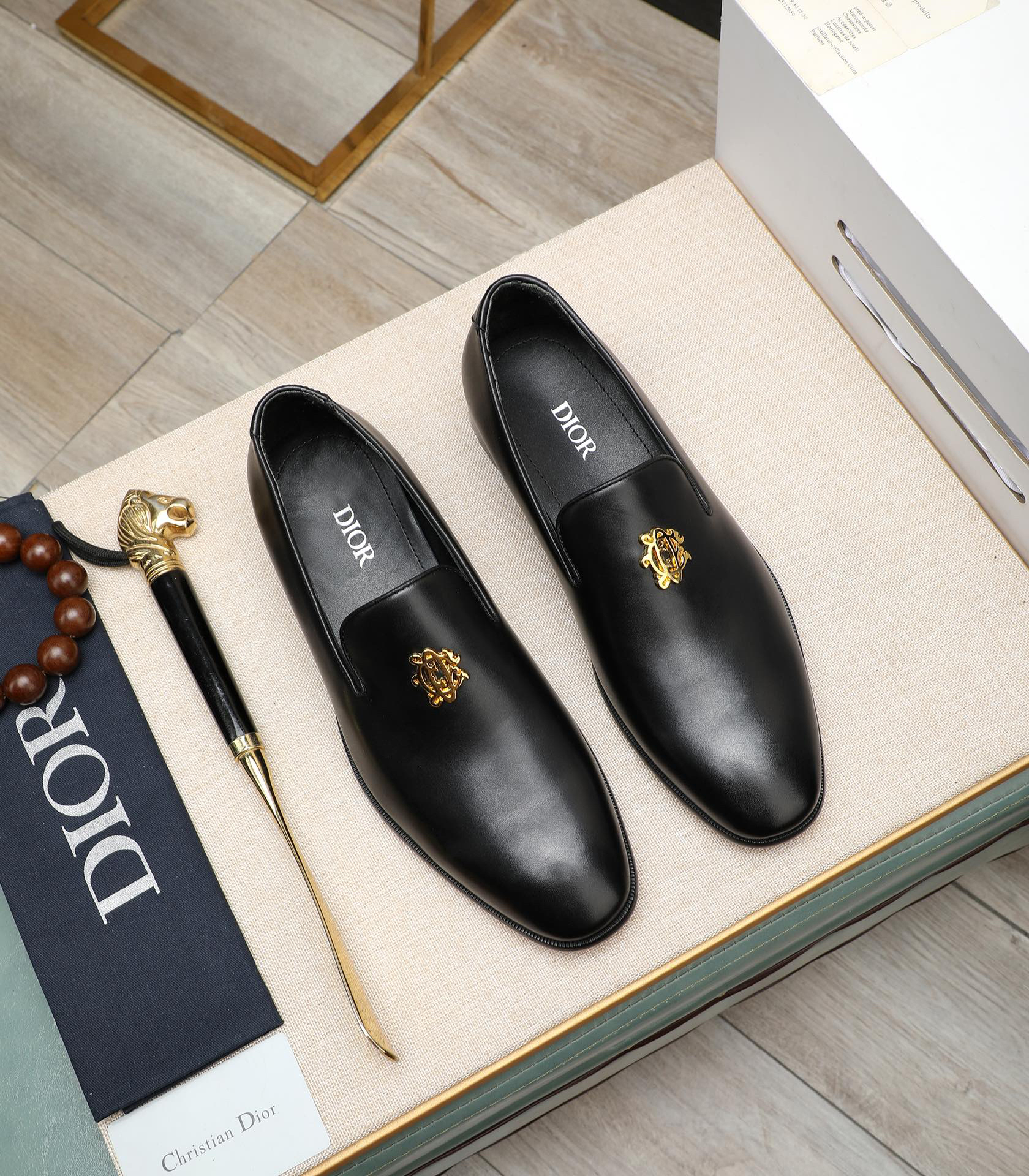 Dior men's leather shoes-80